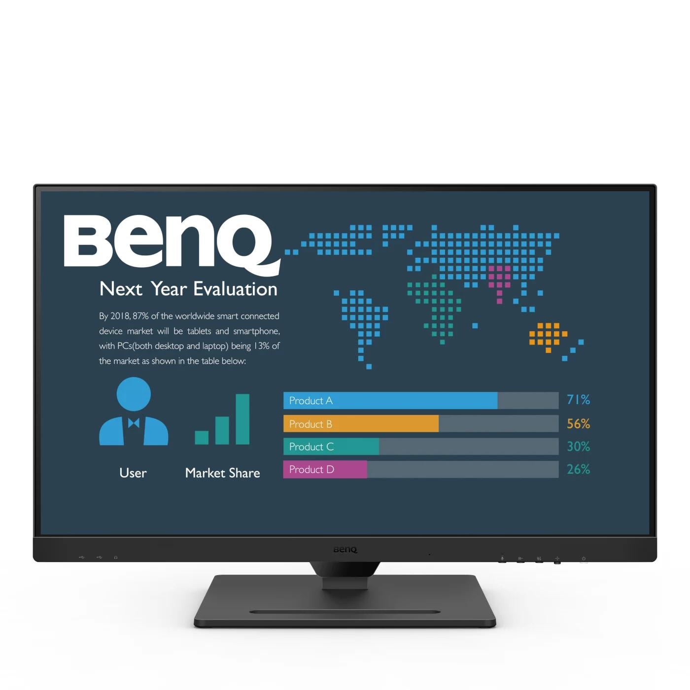 BenQ BL2790QT 68.58 cm (27") 16:9 WQHD Office Monitor IPS DP HDMI USB-C Pivot