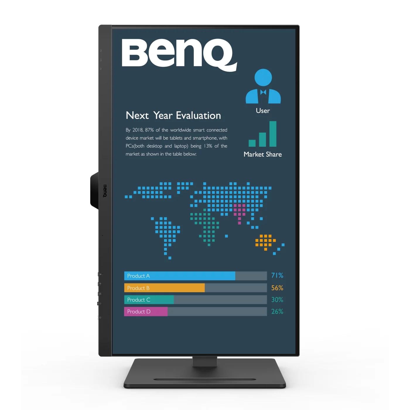 BenQ BL2790QT 68.58 cm (27") 16:9 WQHD Office Monitor IPS DP HDMI USB-C Pivot