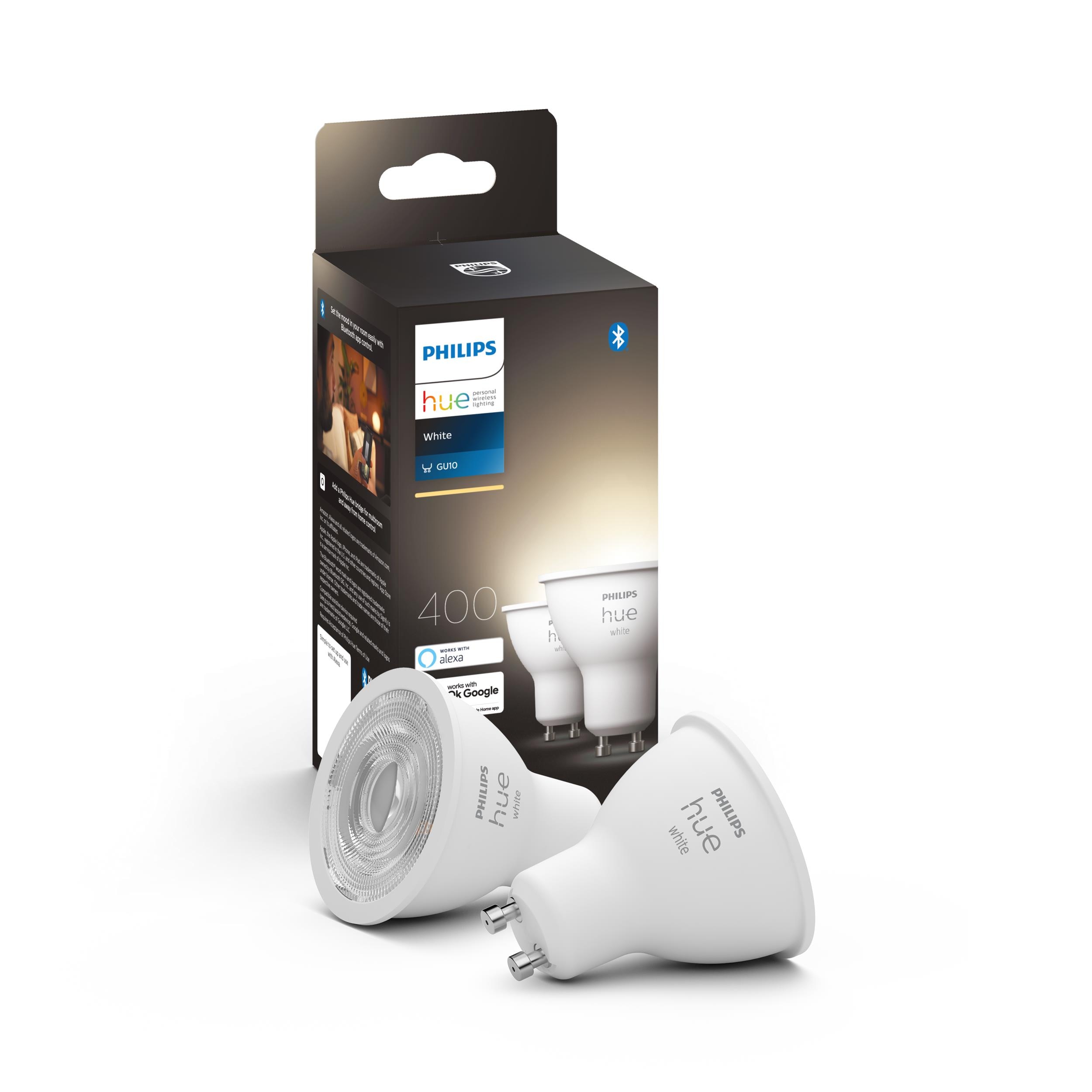 *Philips Hue White GU10 Doppelpack 2x400lm