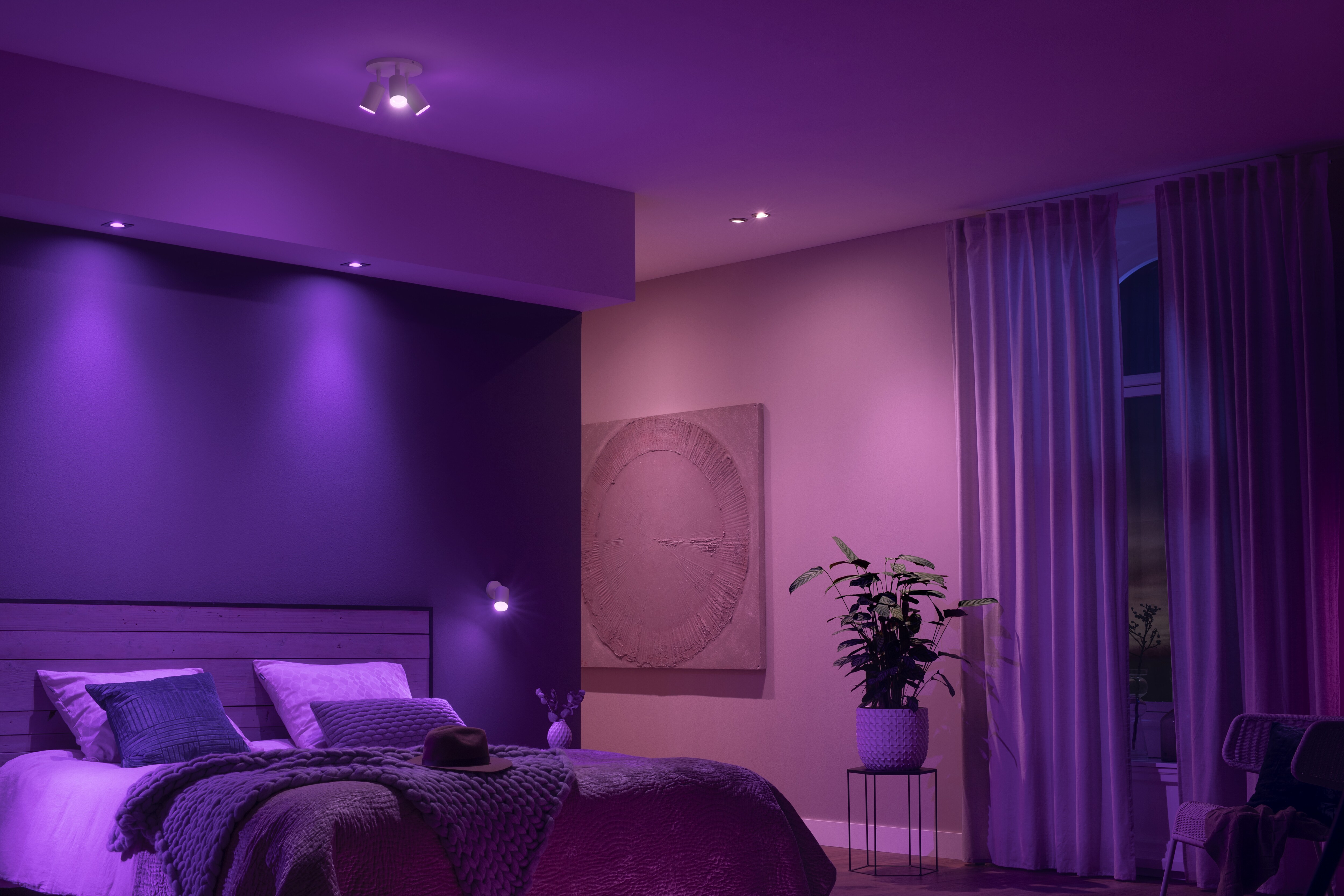 Philips Hue White &amp; Color Ambiance Argenta Spot 3er weiß Bluetooth