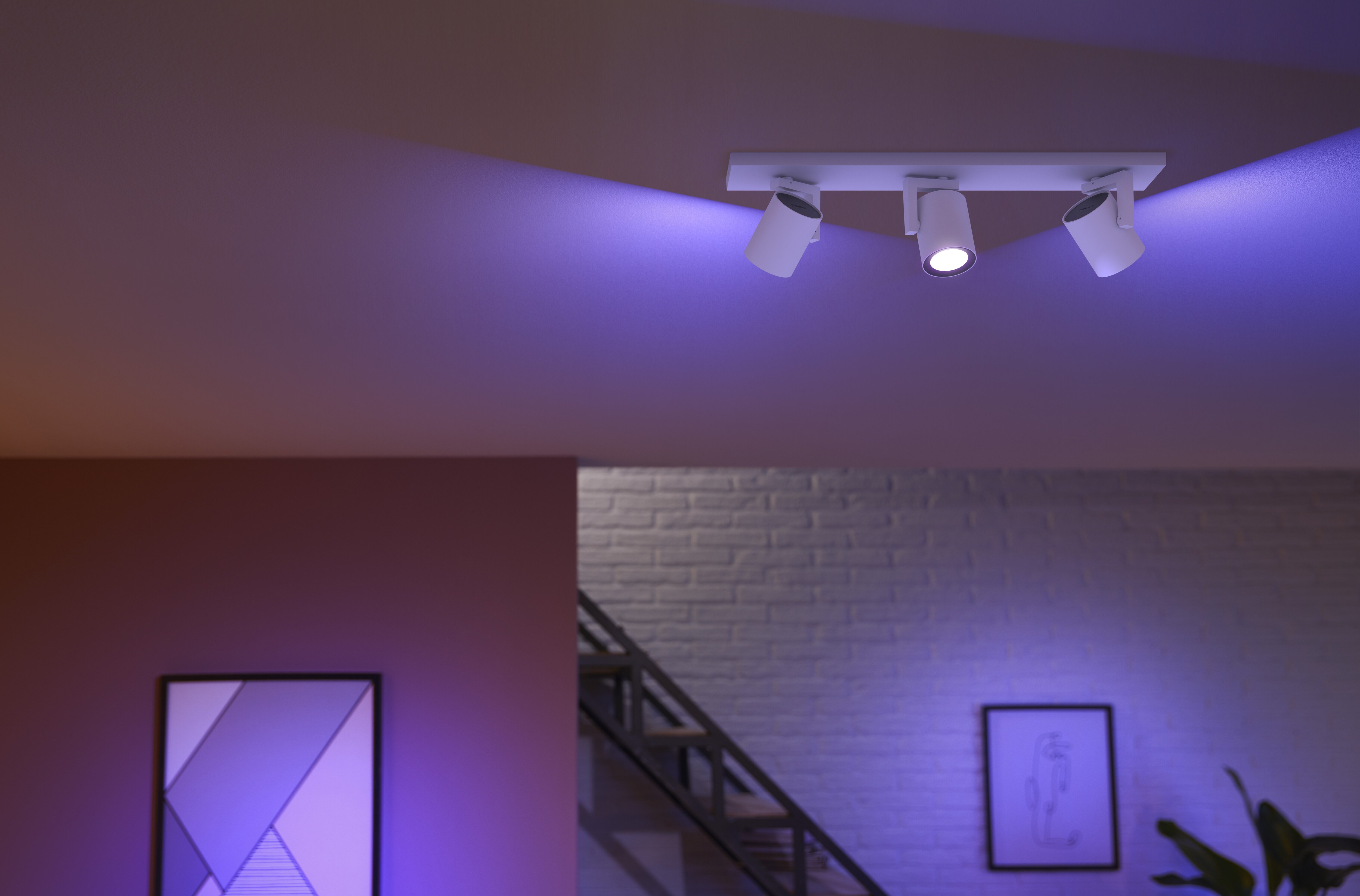 Philips Hue White &amp; Color Ambiance Argenta Spot 3er weiß Bluetooth