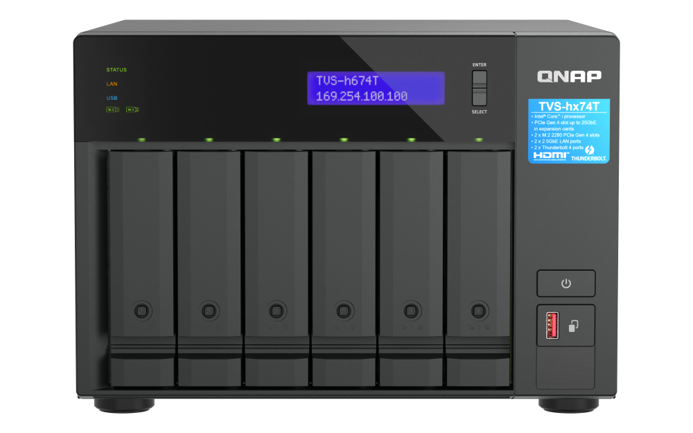 QNAP TVS-h674T-i5-32G NAS System 6-Bay