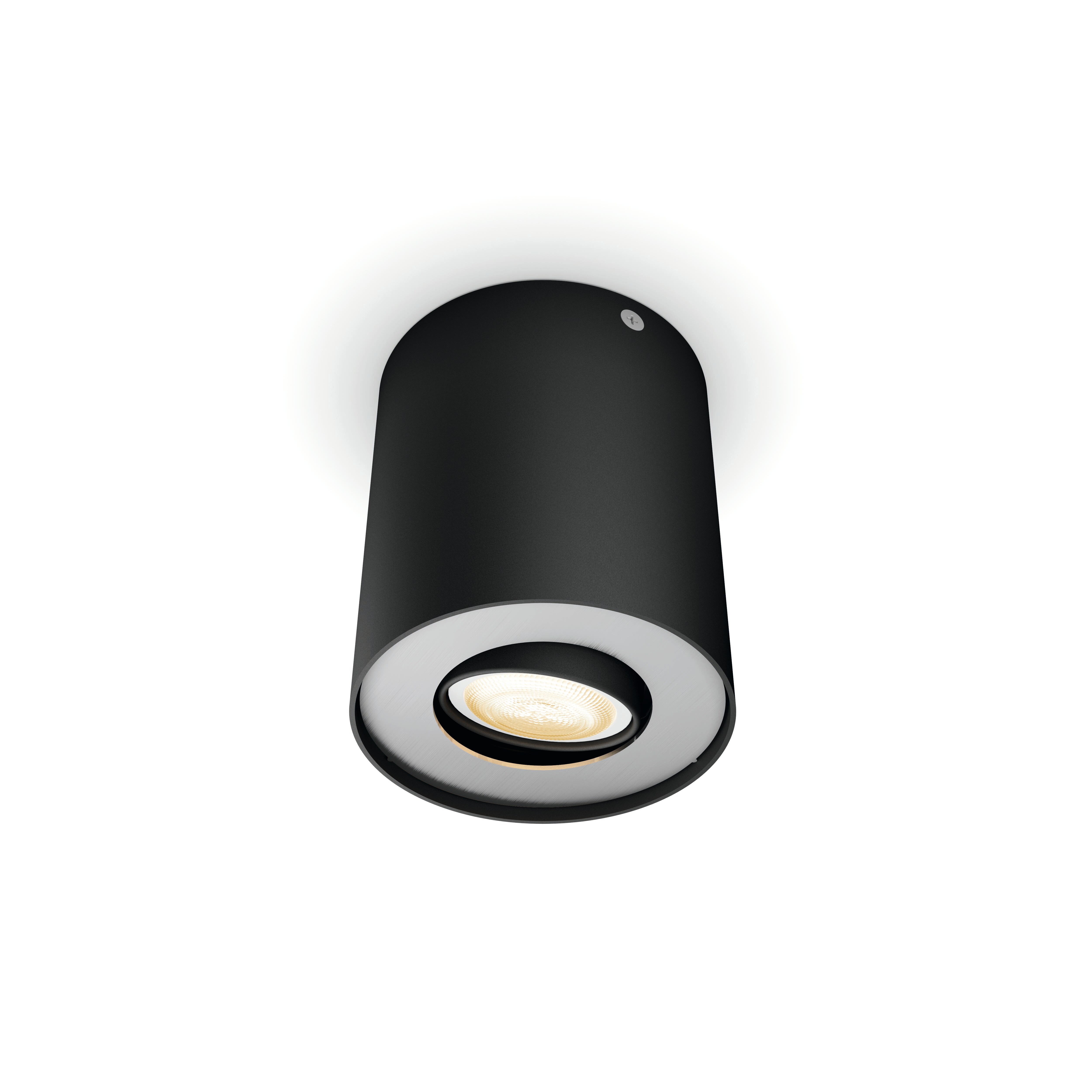 *Philips Hue White Amb. Pillar Spot 1 flg. schwarz 350lm inkl. Dimmschalter