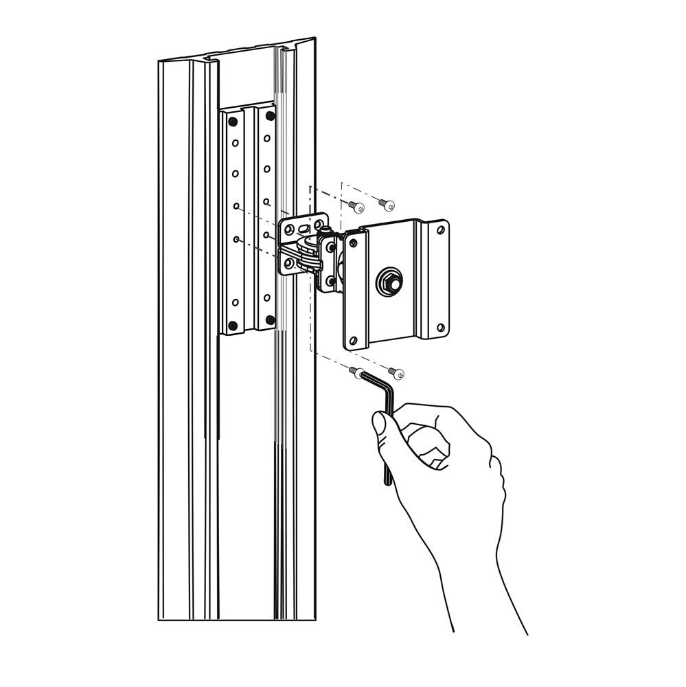 Ergotron Befestigungssatz für Alu Schiene