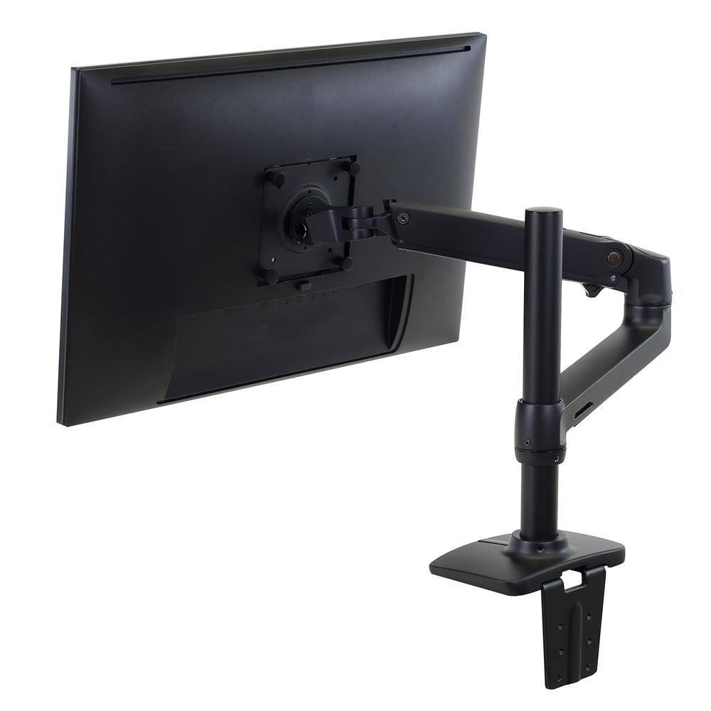 Ergotron LX Monitor Arm mit hoher Säule, Tischhalterung (schwarz)