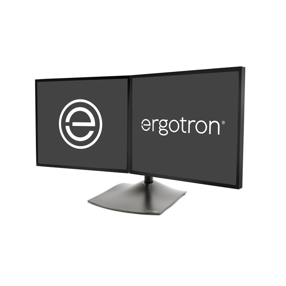 Ergotron DS100 Standfuß für zwei Monitore horizontal angeordnet