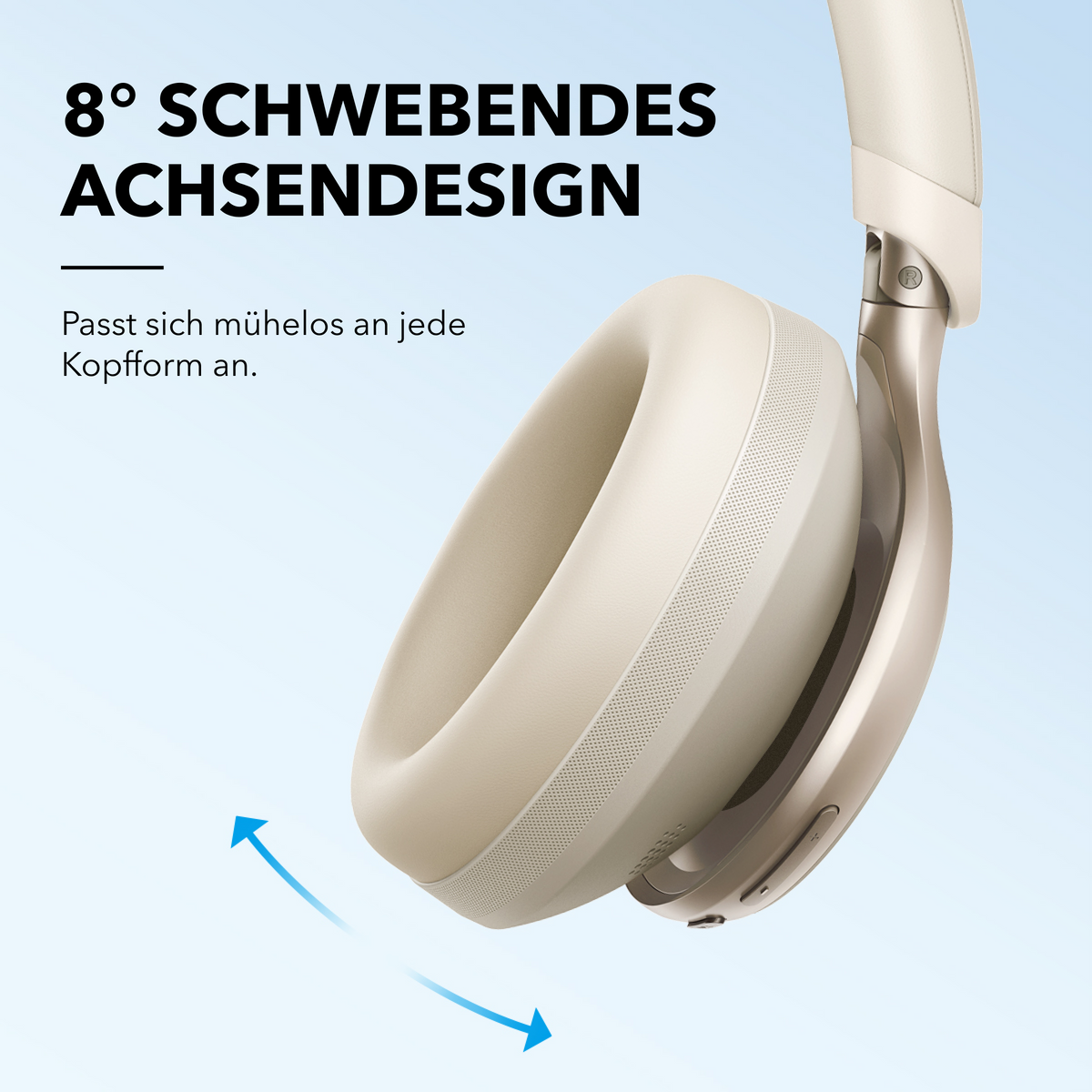 Soundcore by Anker Space One True-Wireless Over-Ear Bluetooth-Kopfhörer weiß