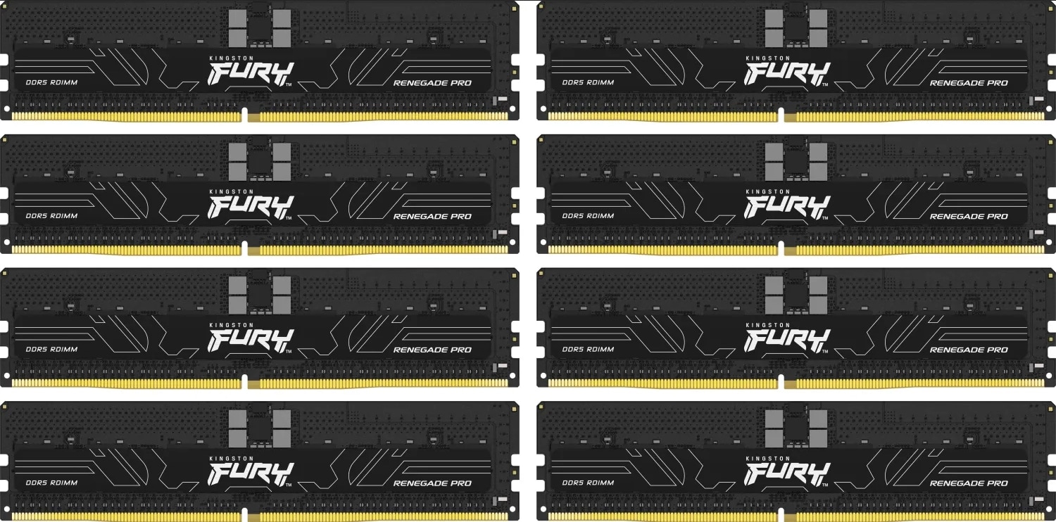 128GB(8x16) Kingston FURY Renegade Pro DDR5-5600 RAM CL28 ECC Reg RDIMM Speicher