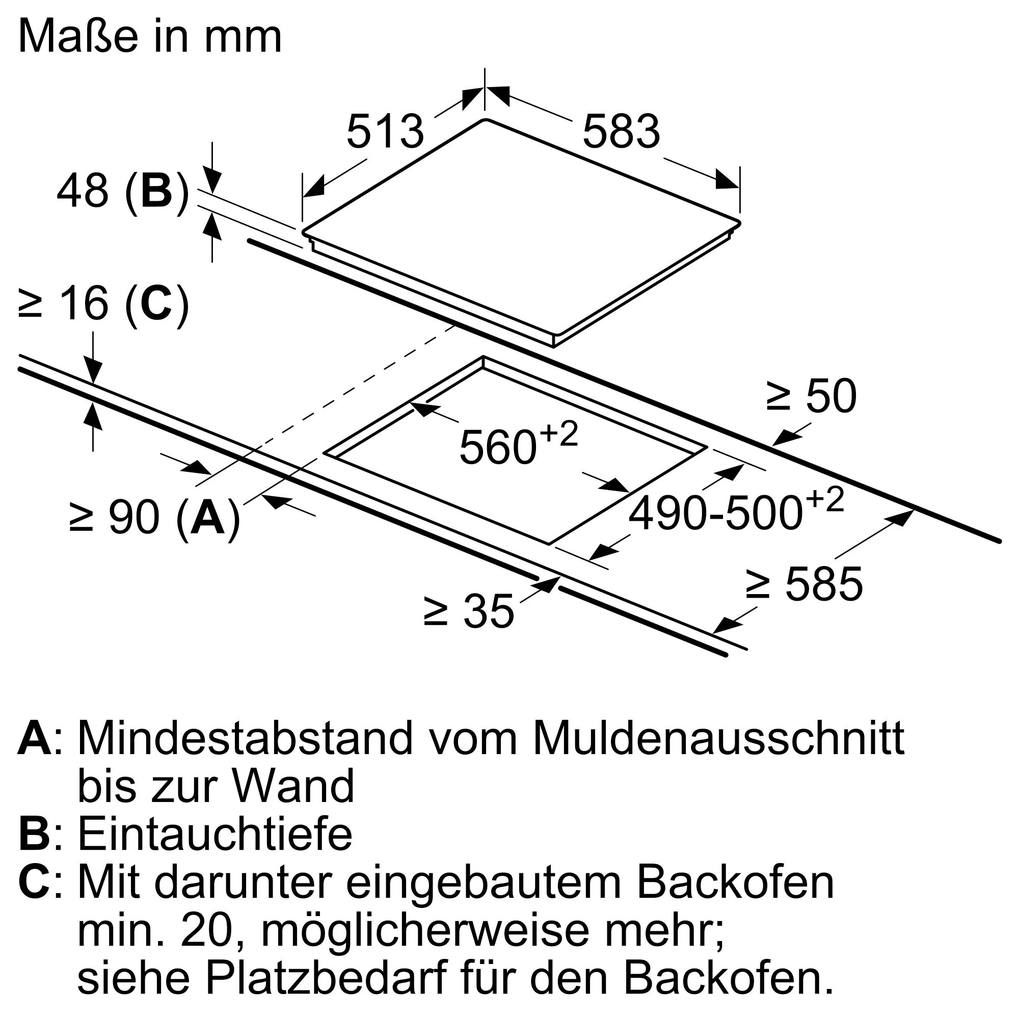 Bosch PKN645FP2E Serie 6 Elektro-Kochfeld 60 cm Schwarz