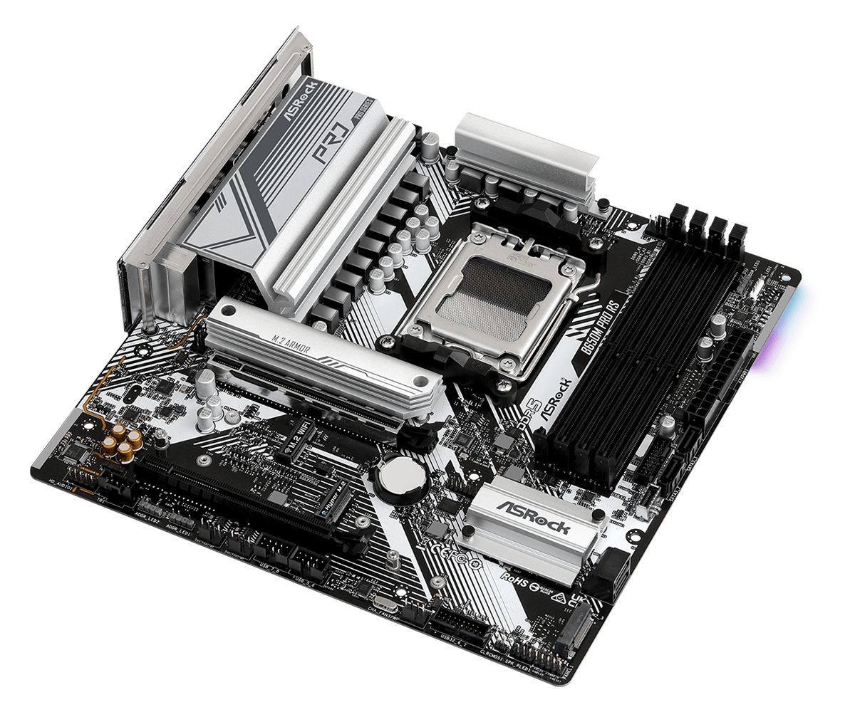 ASRock B650M Pro RS AM5 mATX Mainboard M.2/HDMI/DP/USB3.2(Gen2)