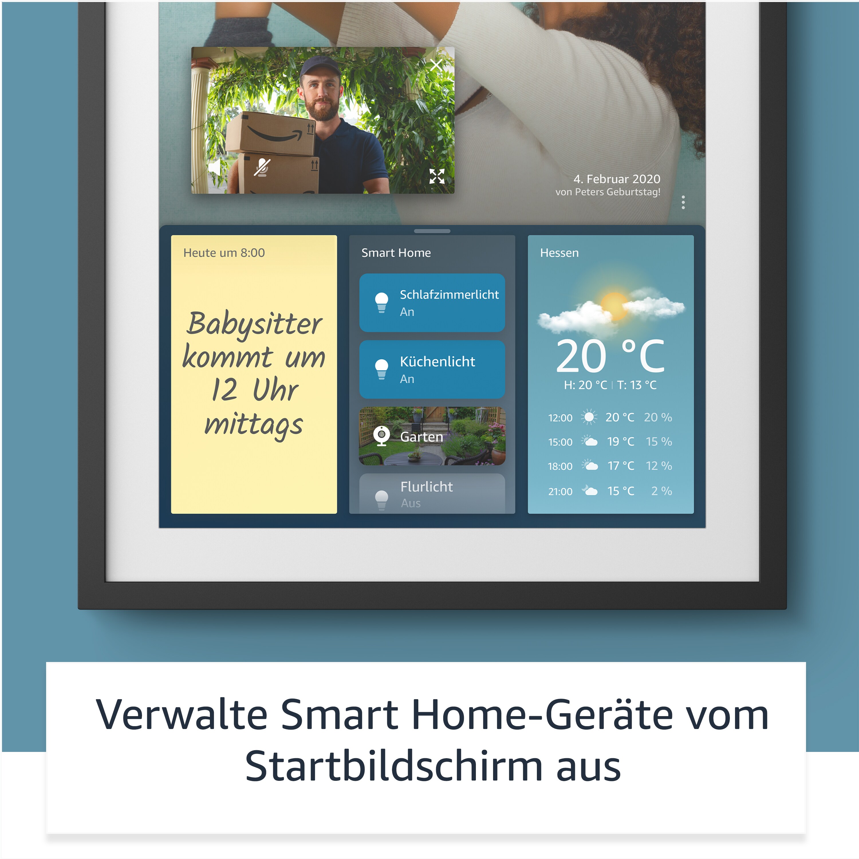 Echo Show 15 - 15,6-Zoll-Smart-Display in Full HD + Fernbedienung