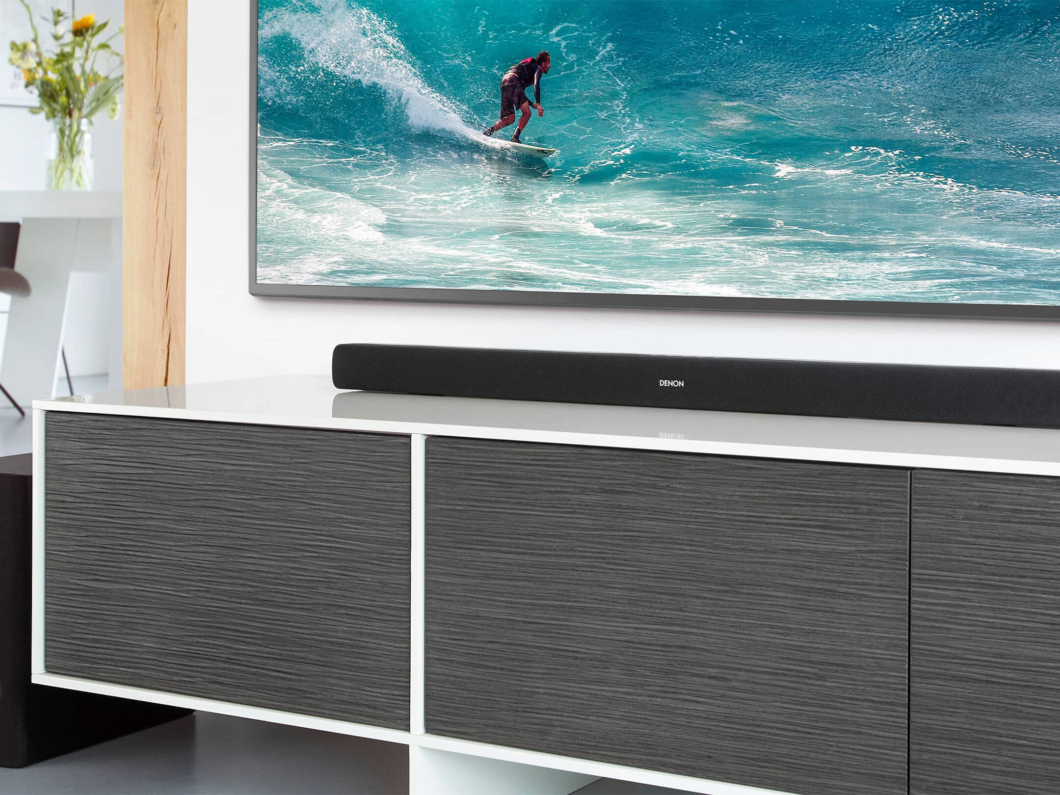 Denon DHT-S316 Heimkino-Soundbar, kabelloser Subwoofer, Bluetooth, Dolby-Digita