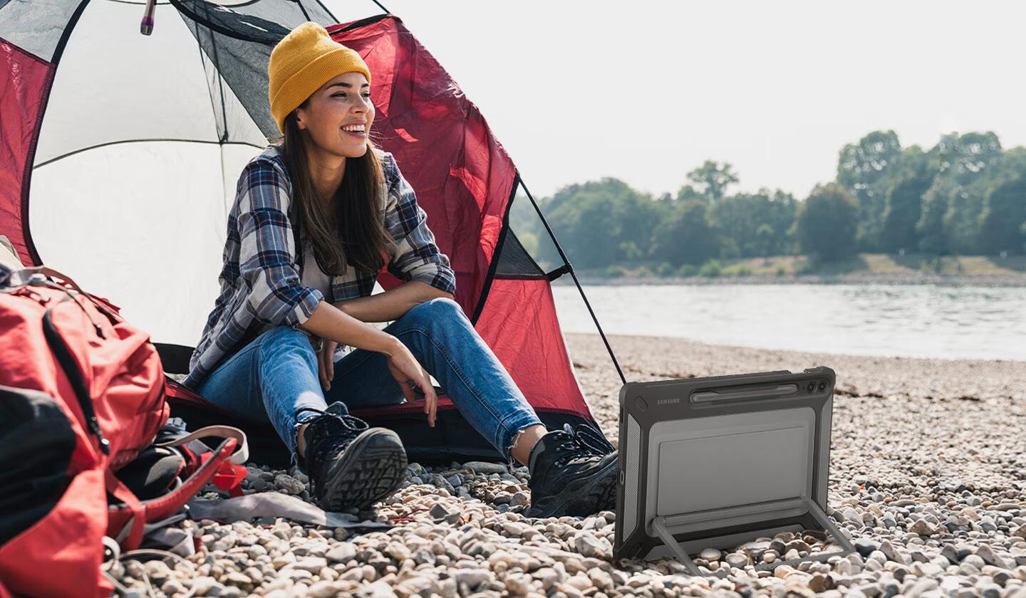 Samsung Outdoor Cover für Galaxy Tab S9 FE+ , Titan