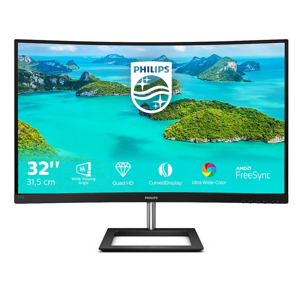 Philips 325E1C/00 80cm (31,5") WQHD VA Monitor 16:9 HDMI/VGA/DP 75Hz