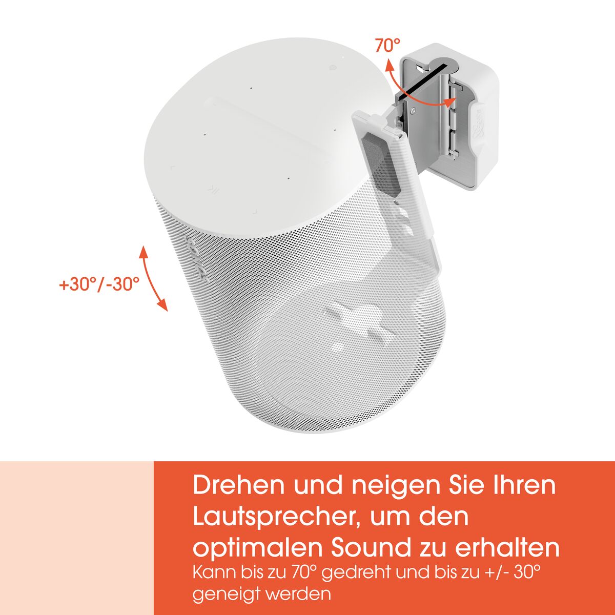 Vogels SWM 4111 Wandhalterung für Sonos-Lautsprecher Weiß