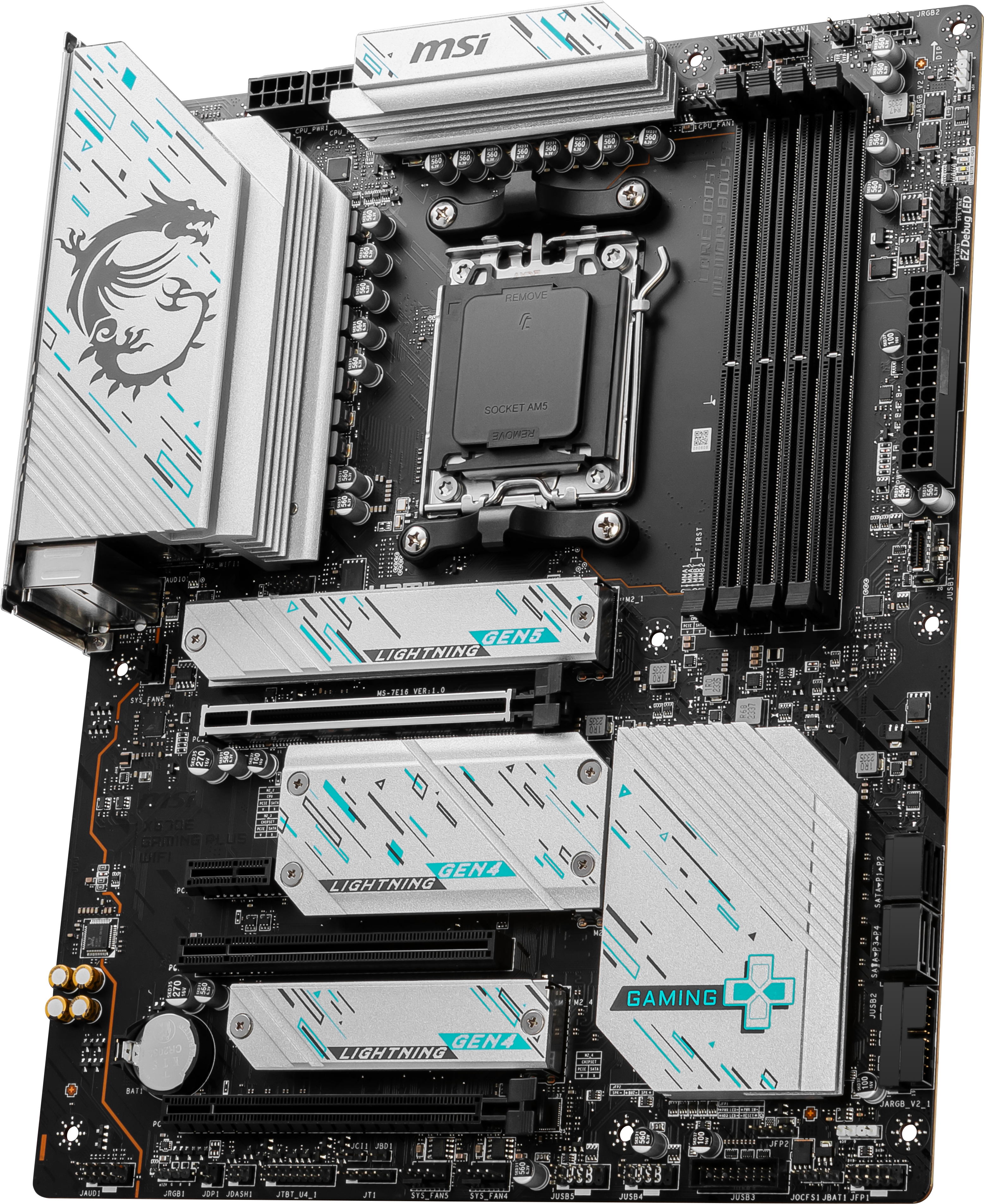 MSI X670E GAMING PLUS WIFI ATX Mainboard Sockel AM5 4x M.2/USB-C/WIFI/BT