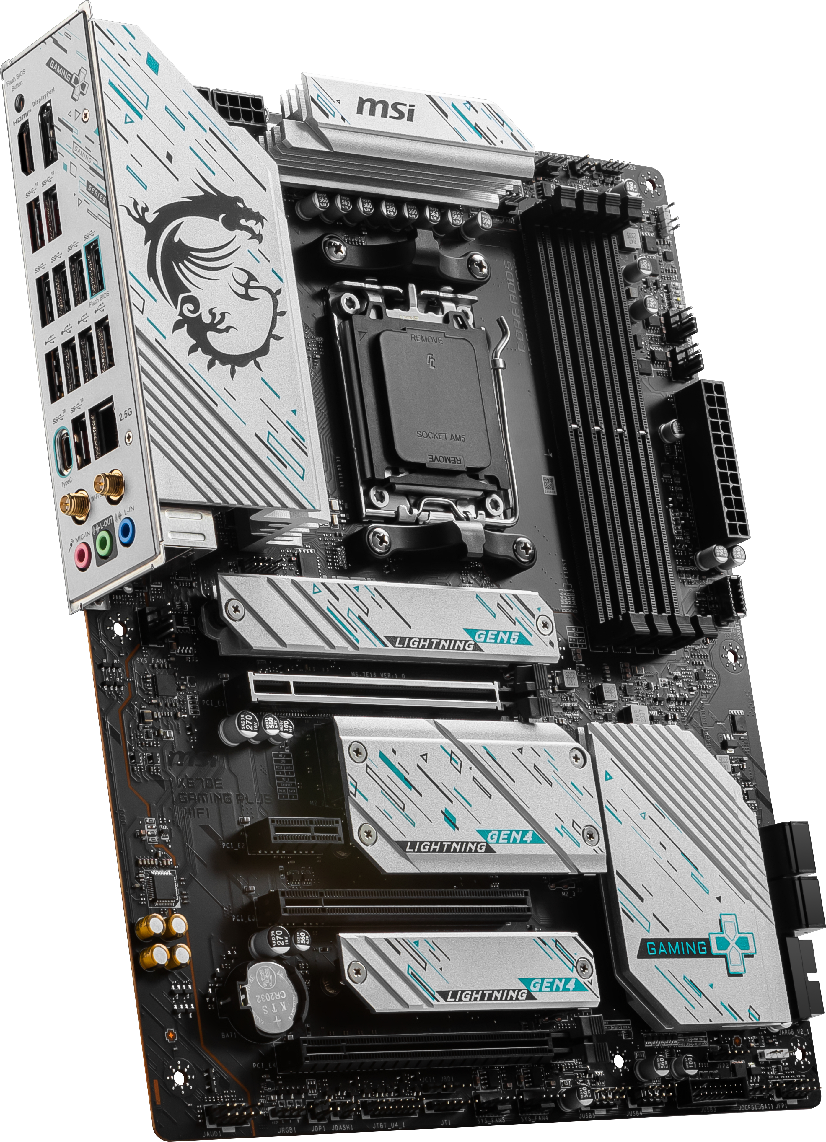 MSI X670E GAMING PLUS WIFI ATX Mainboard Sockel AM5 4x M.2/USB-C/WIFI/BT