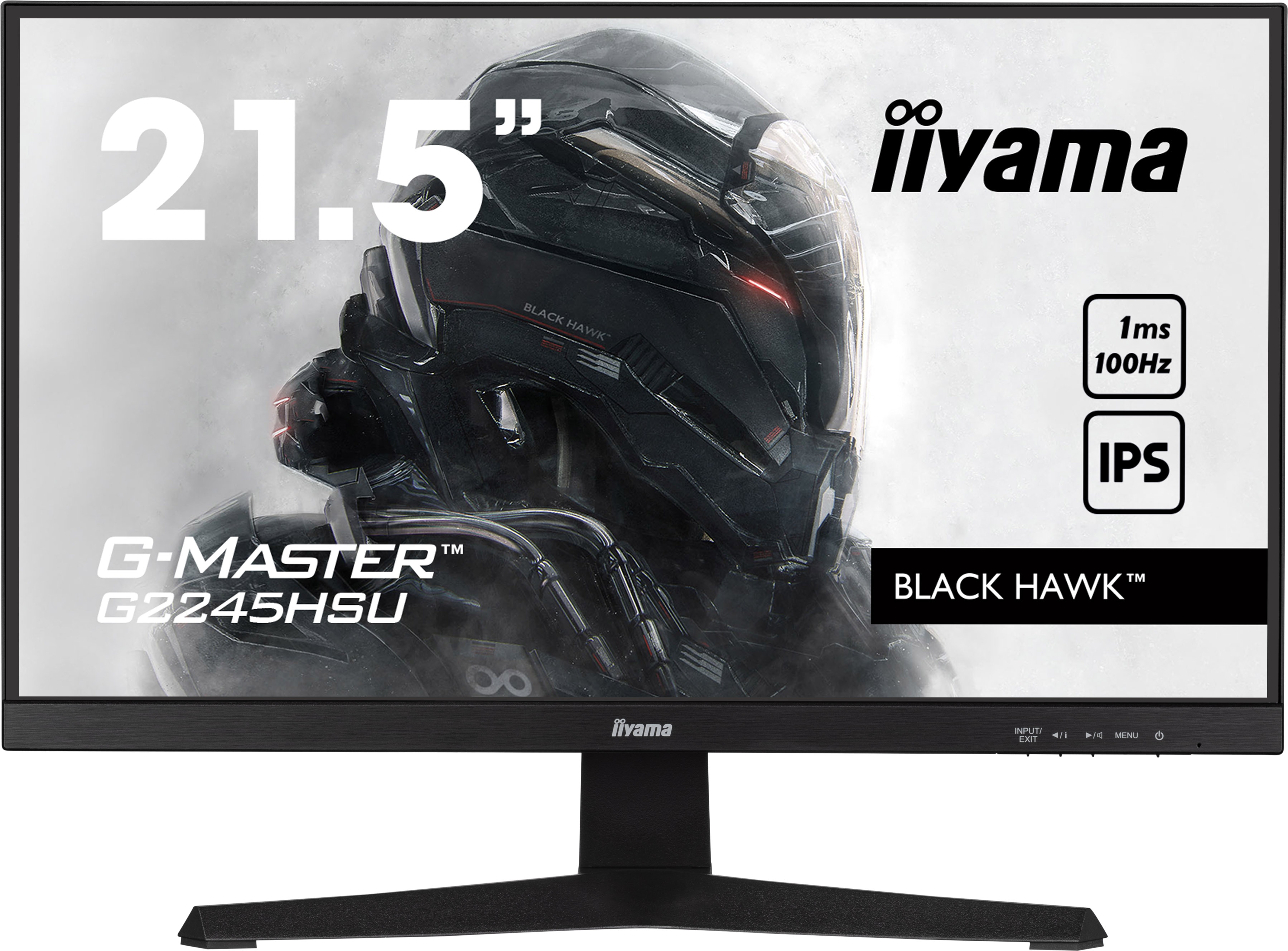 iiyama G-MASTER G2245HSU-B1 54,5cm (22") FHD IPS Gaming Monitor HDMI/DP/USB