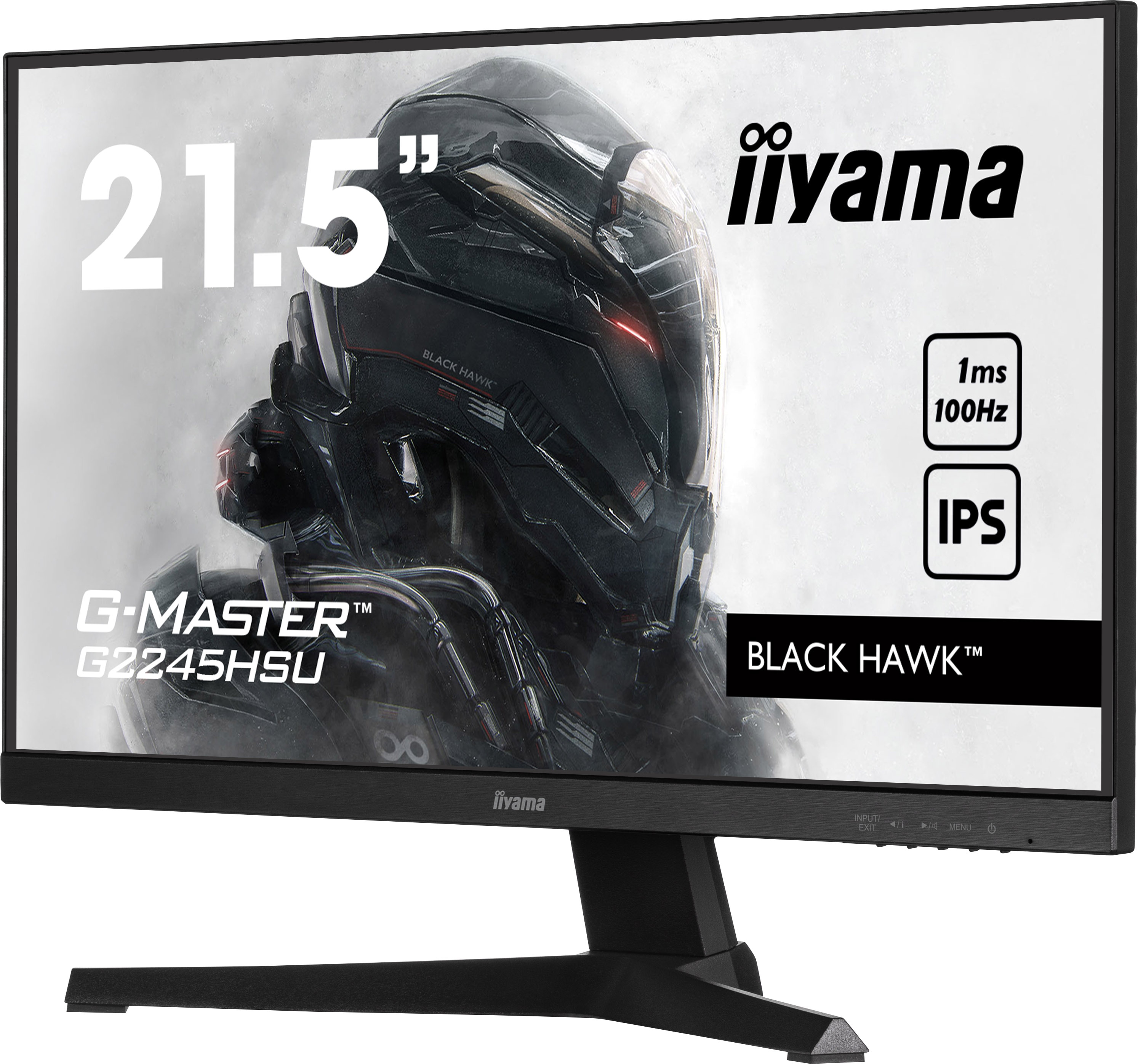 iiyama G-MASTER G2245HSU-B1 54,5cm (22") FHD IPS Gaming Monitor HDMI/DP/USB