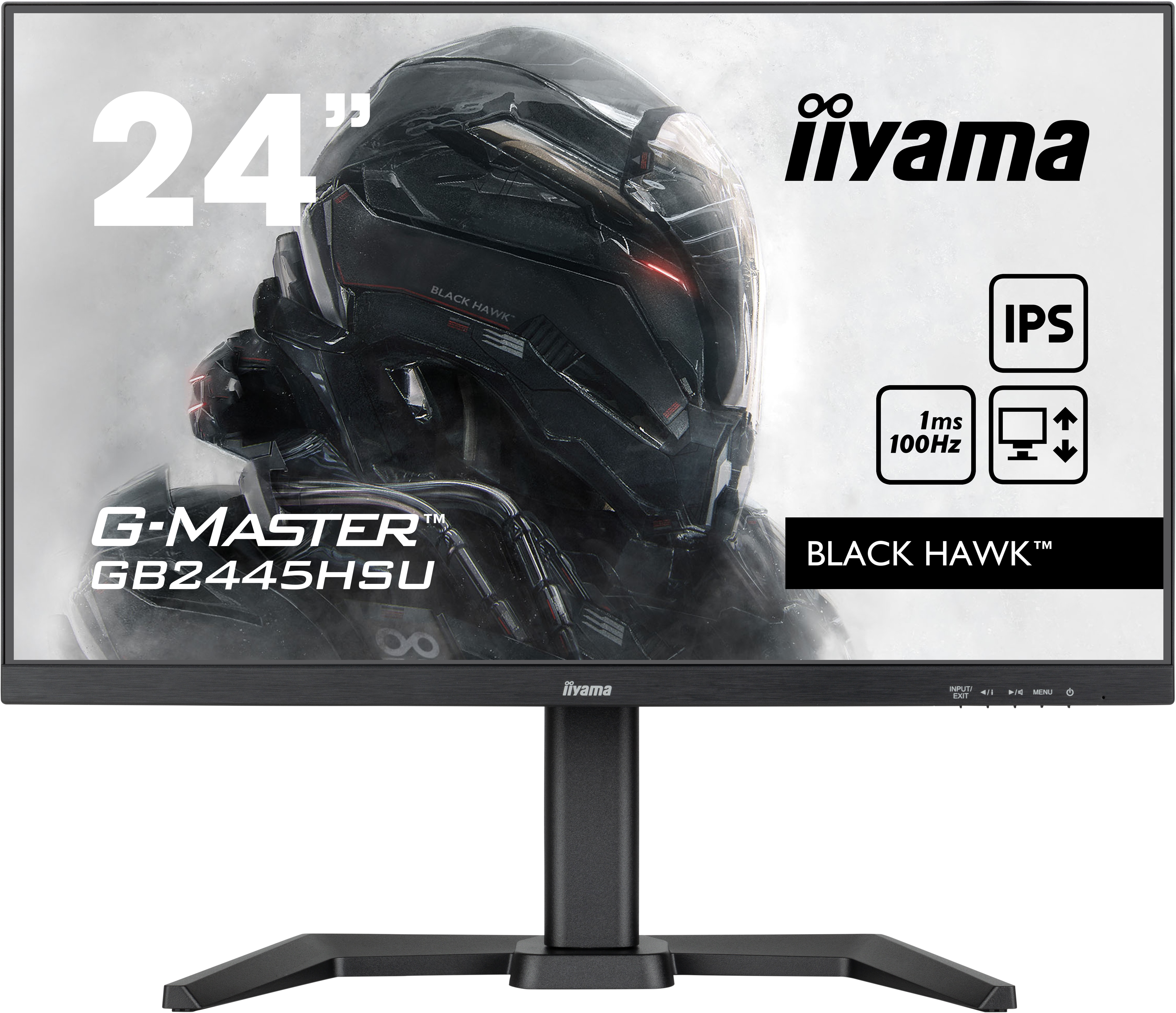 iiyama G-MASTER GB2445HSU-B1 60.5cm (24") FHD IPS Gaming Monitor HDMI/DP/USB