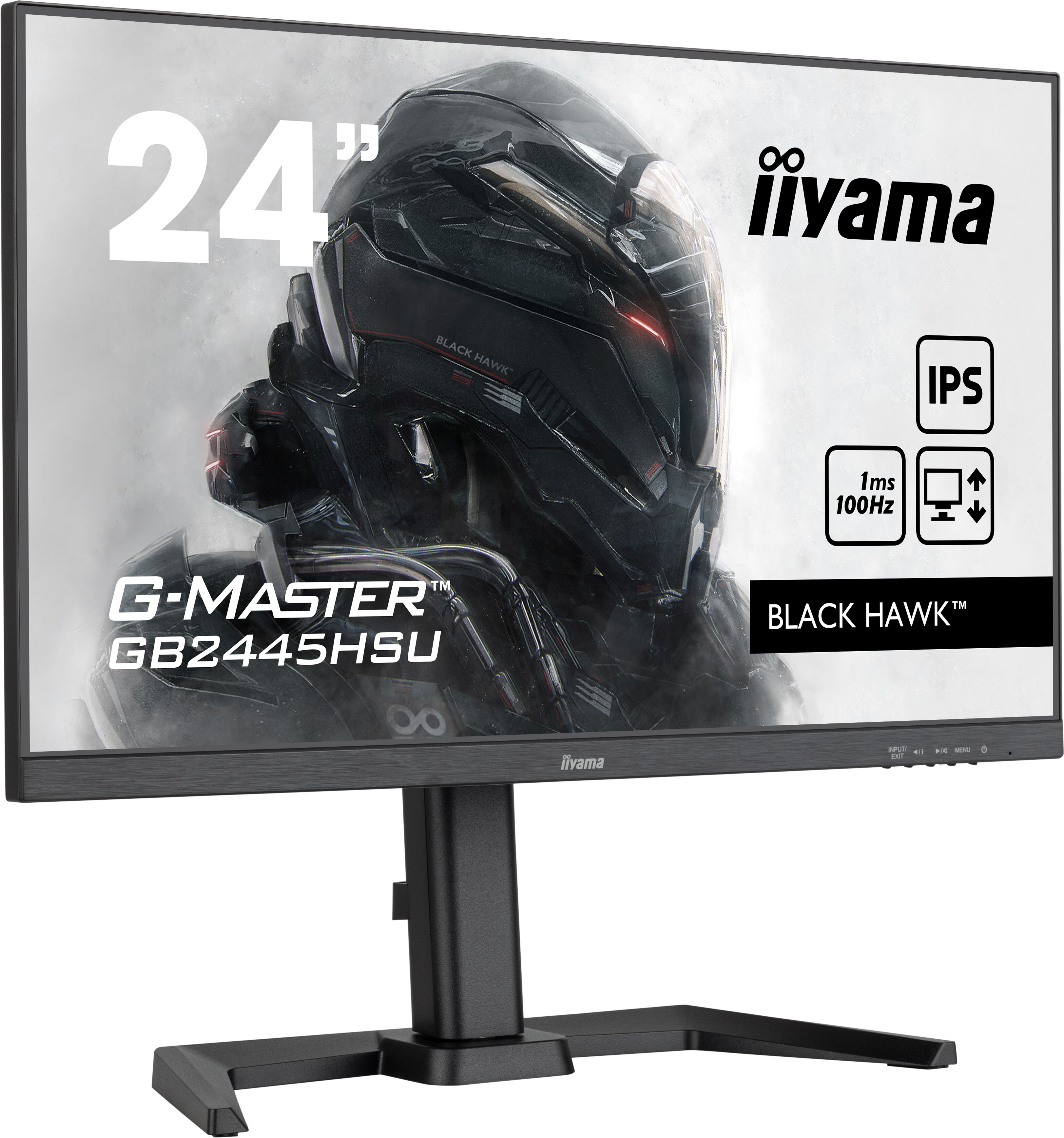 iiyama G-MASTER GB2445HSU-B1 60.5cm (24") FHD IPS Gaming Monitor HDMI/DP/USB