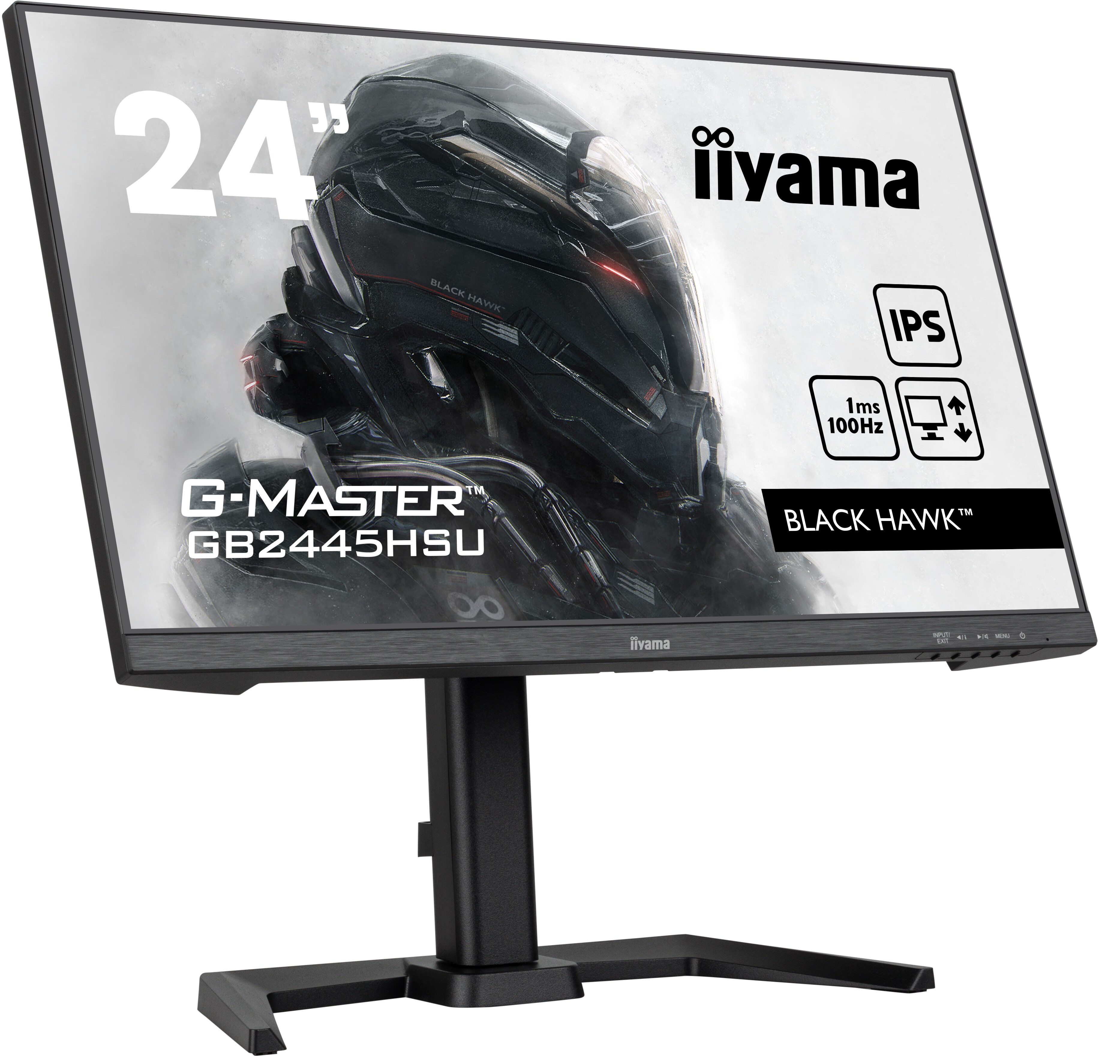 iiyama G-MASTER GB2445HSU-B1 60.5cm (24") FHD IPS Gaming Monitor HDMI/DP/USB