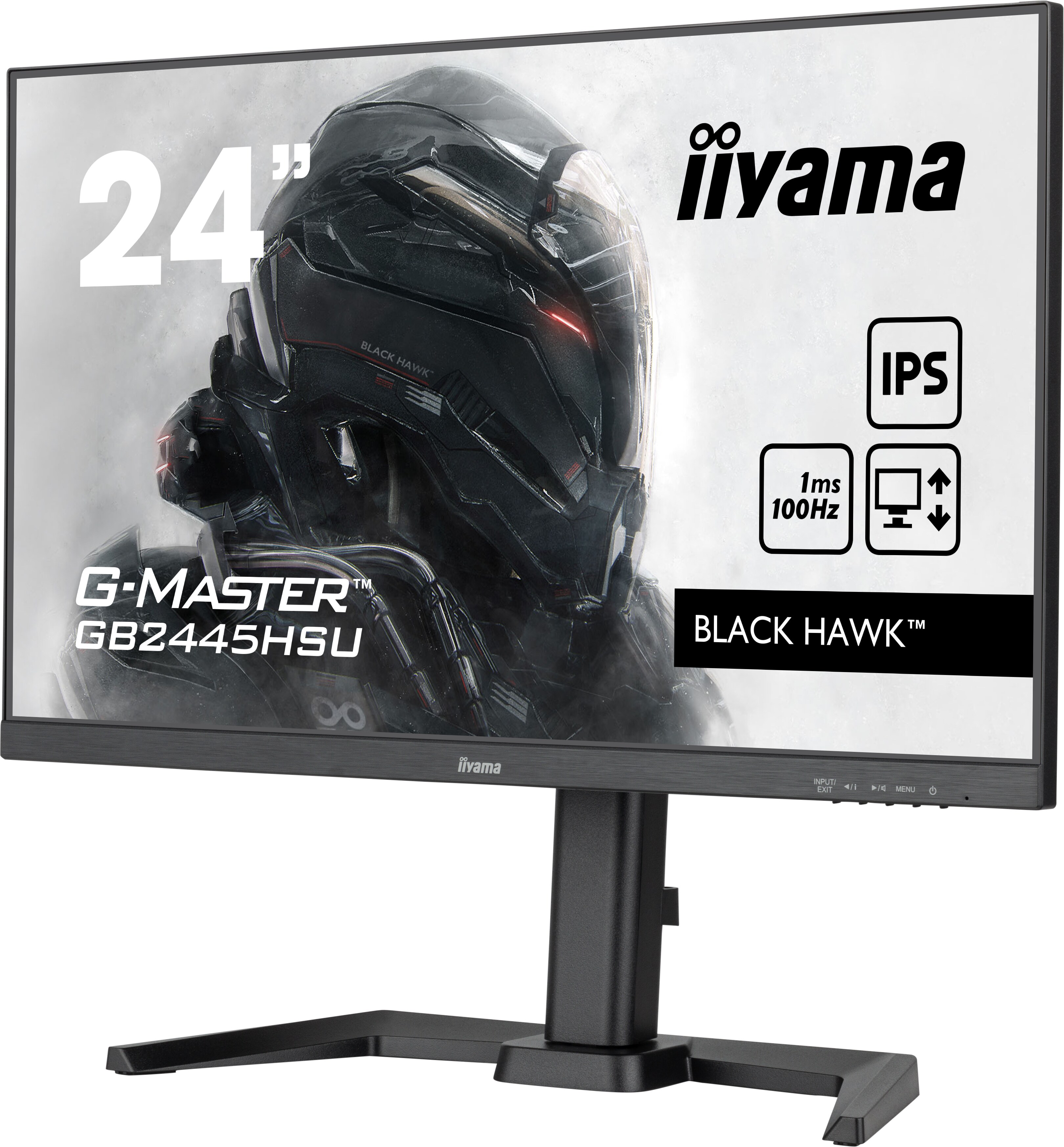 iiyama G-MASTER GB2445HSU-B1 60.5cm (24") FHD IPS Gaming Monitor HDMI/DP/USB