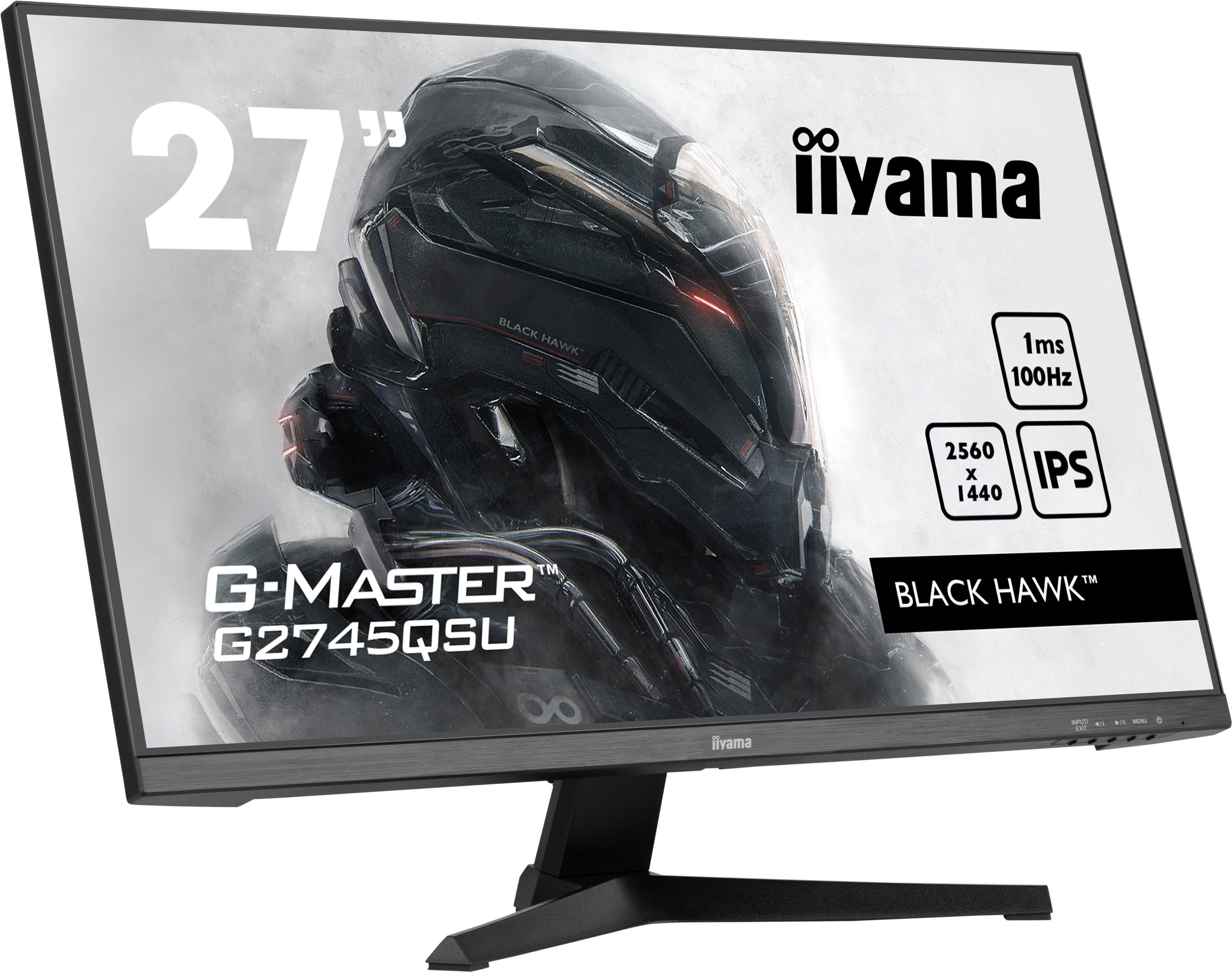 iiyama G-MASTER G2745QSU-B1 68.5cm (27") WQHD IPS Gaming Monitor HDMI/DP/USB