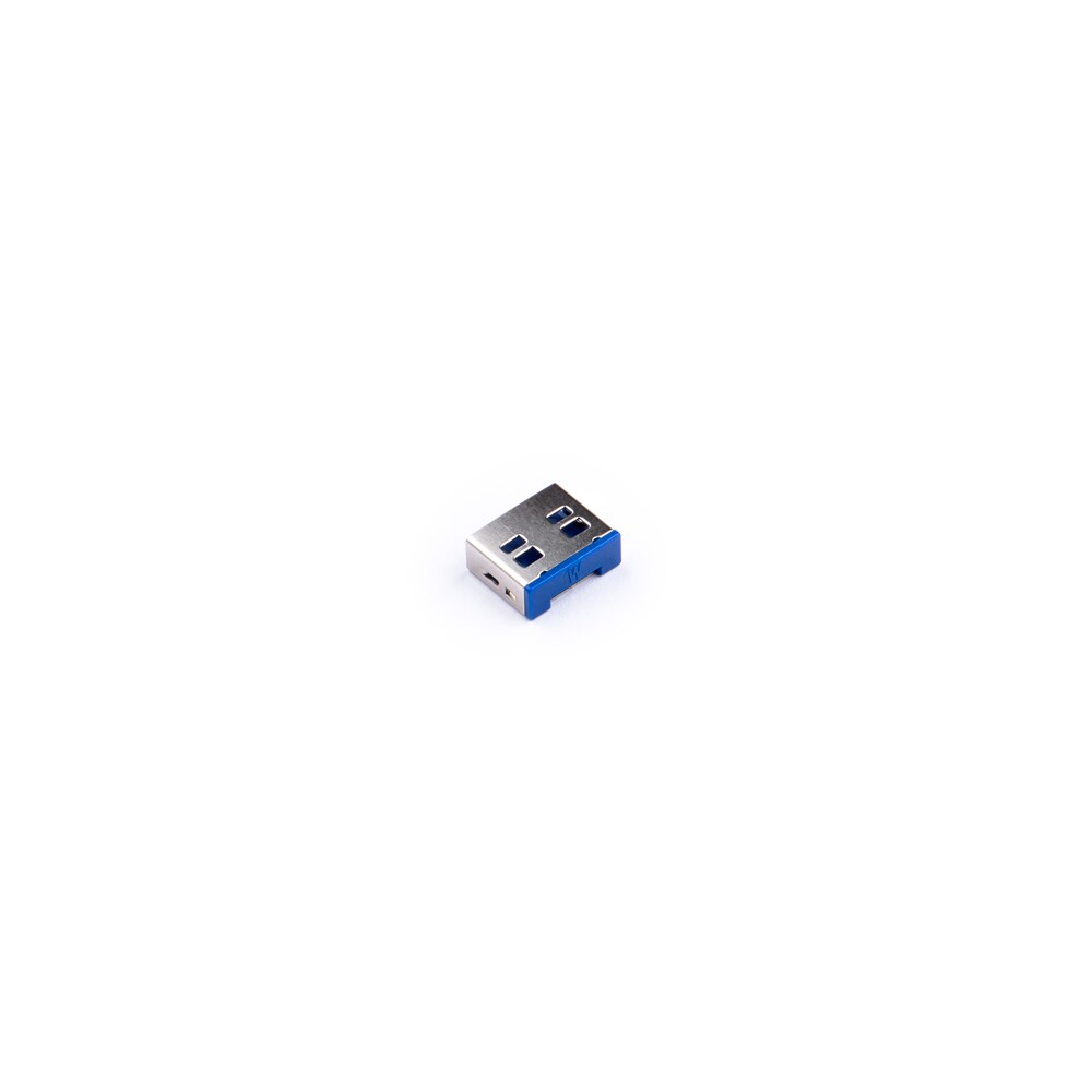 SMARTKEEPER ESSENTIAL 6x USB-A Blocker mit 1x Lock Key Basic Blau