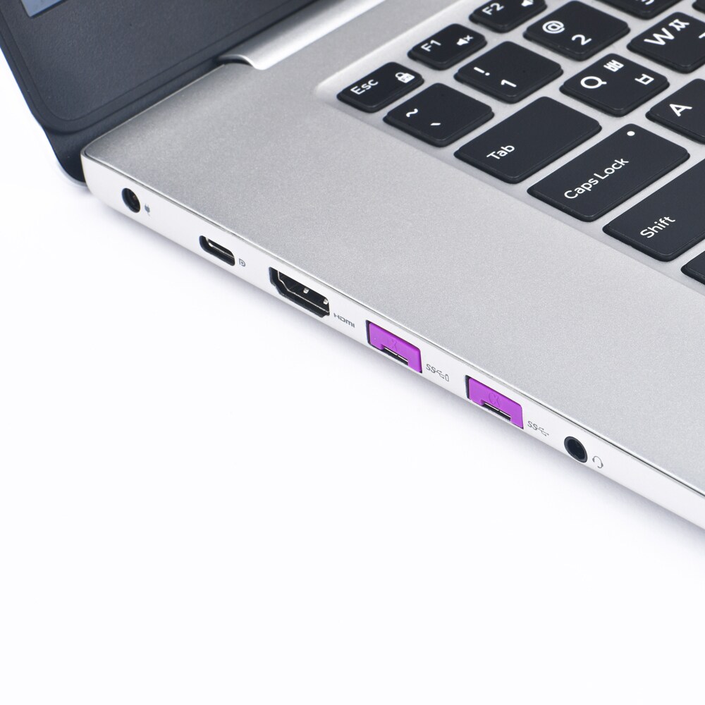 SMARTKEEPER ESSENTIAL 6x USB-A Blocker mit 1x Lock Key Basic Lila