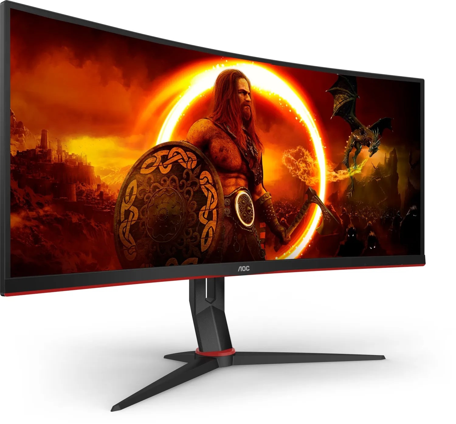 AOC CU34G2XP 86,4cm (34") UWQHD Gaming Monitor Curved 21:9 HDMI/DP 180Hz 1ms HDR