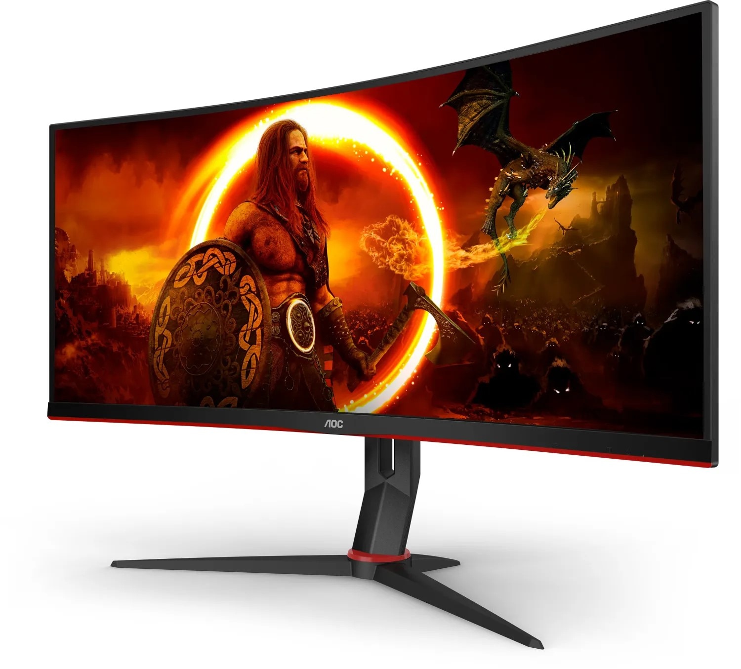 AOC CU34G2XP 86,4cm (34") UWQHD Gaming Monitor Curved 21:9 HDMI/DP 180Hz 1ms HDR