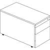 Schubladencontainer mit Rollen, 570x800, 1 Schub, 1 Hängereg., lichtgrau