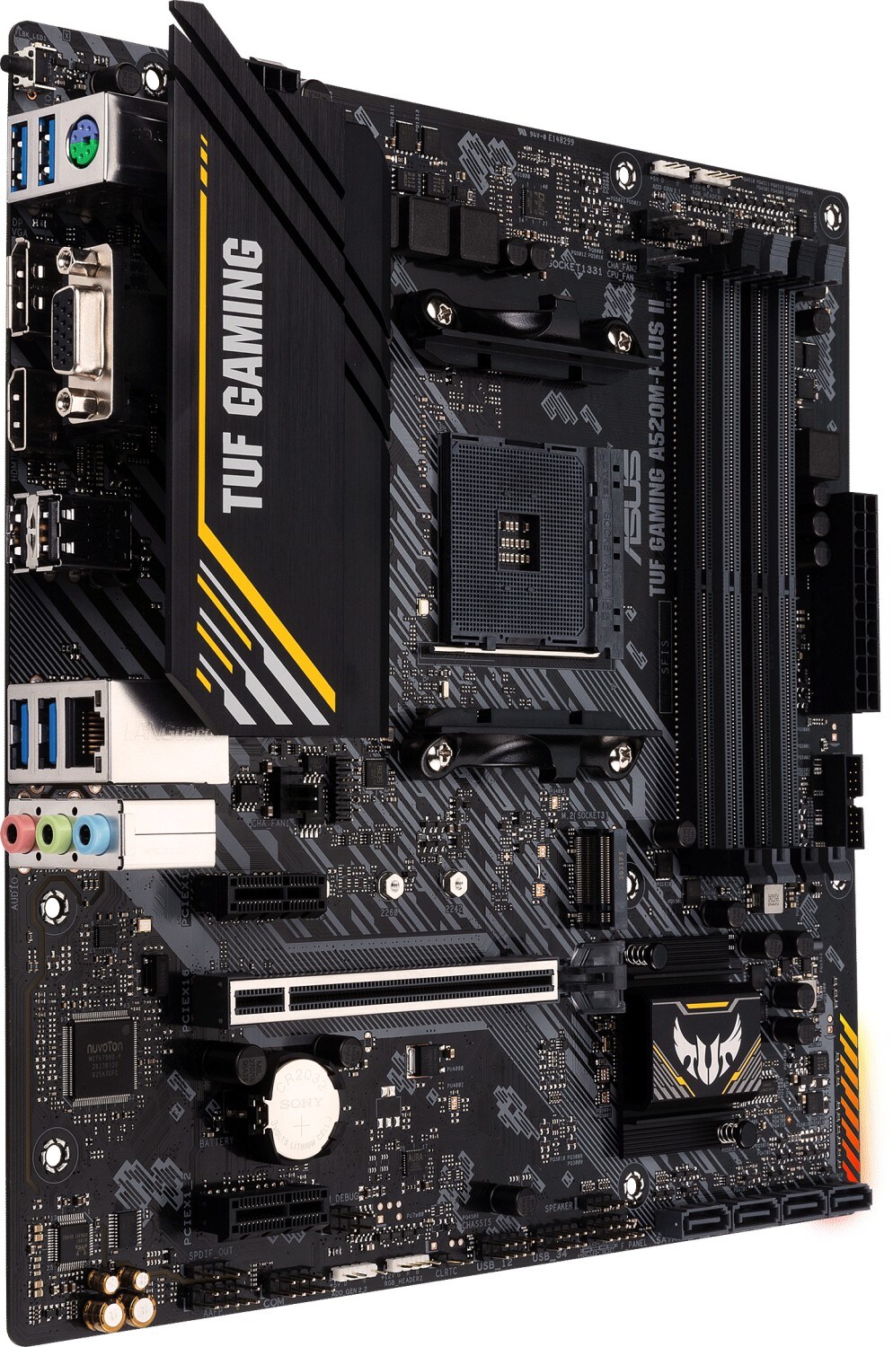 TUF GAMING A520M-PLUS II mATX Mainboard Sockel AM4 DP/HDMI/USB-C