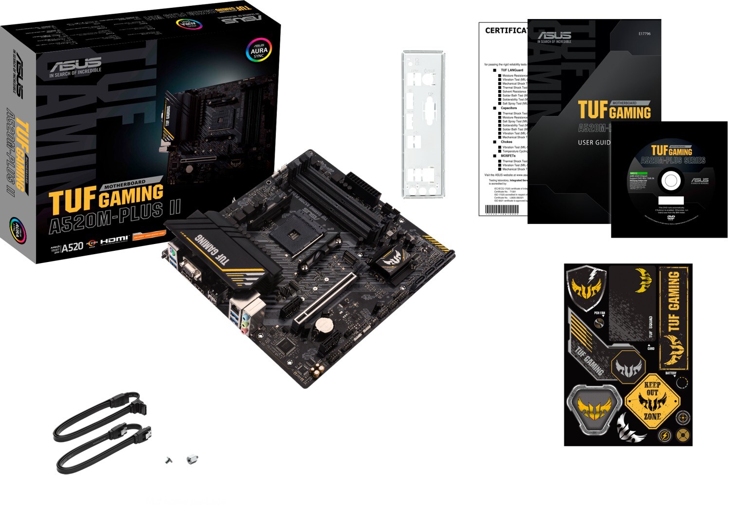 TUF GAMING A520M-PLUS II mATX Mainboard Sockel AM4 DP/HDMI/USB-C