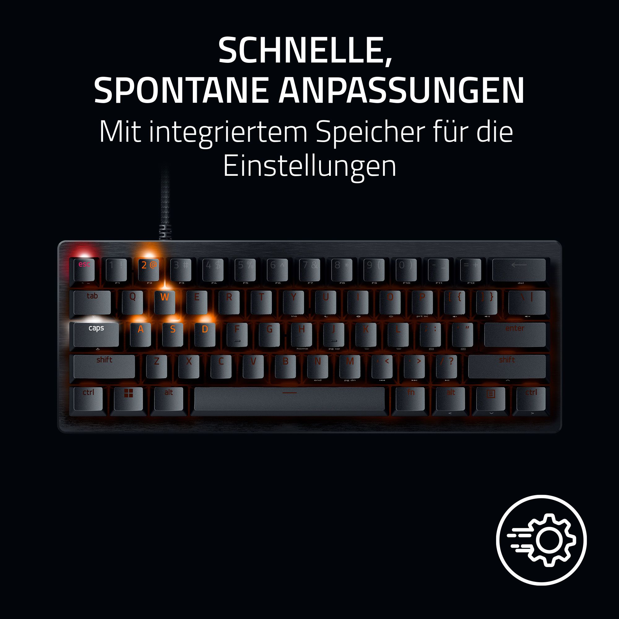 RAZER Huntsman V3 Pro Mini - 60% Analog-Optisches E-Sports Gaming Keyboard