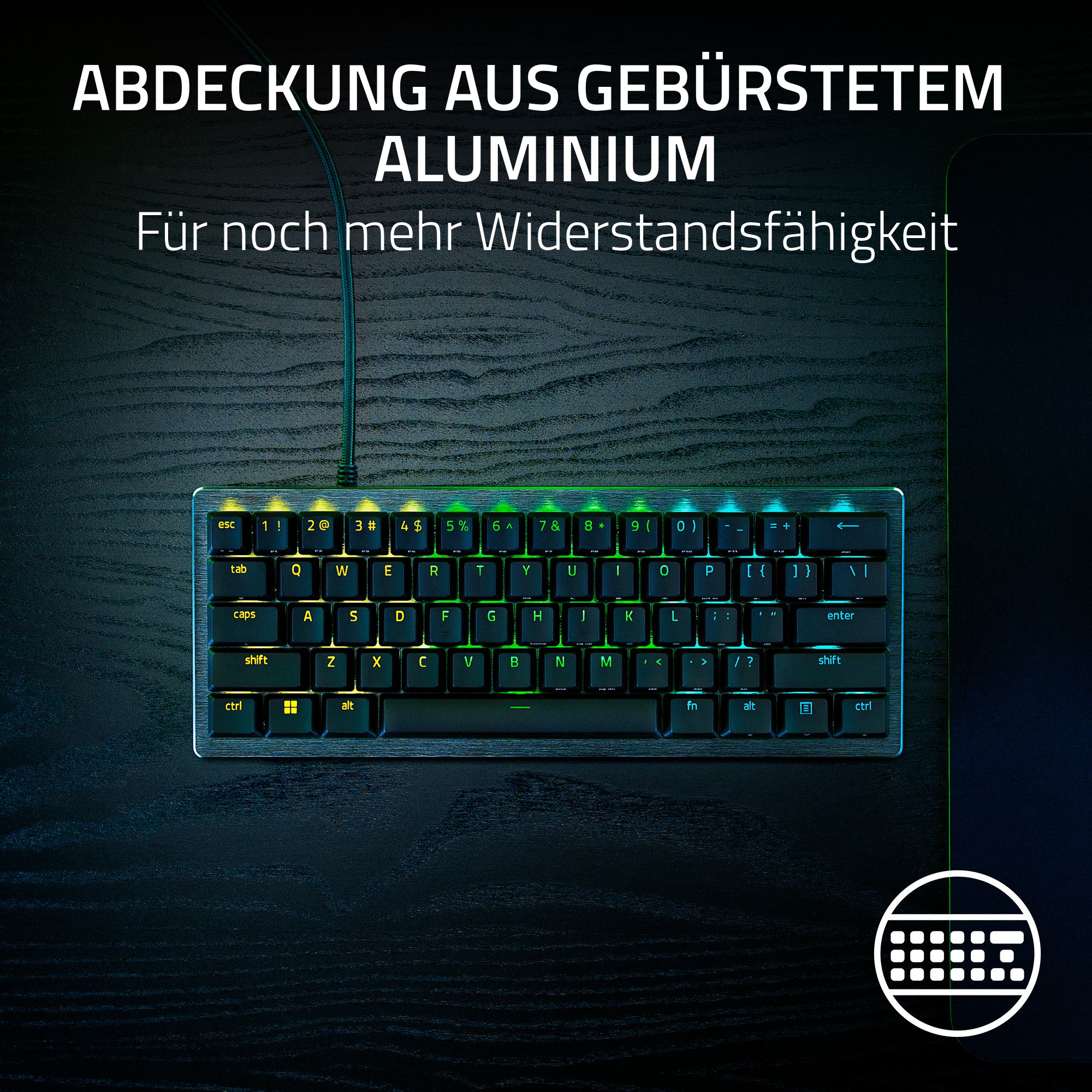 RAZER Huntsman V3 Pro Mini - 60% Analog-Optisches E-Sports Gaming 