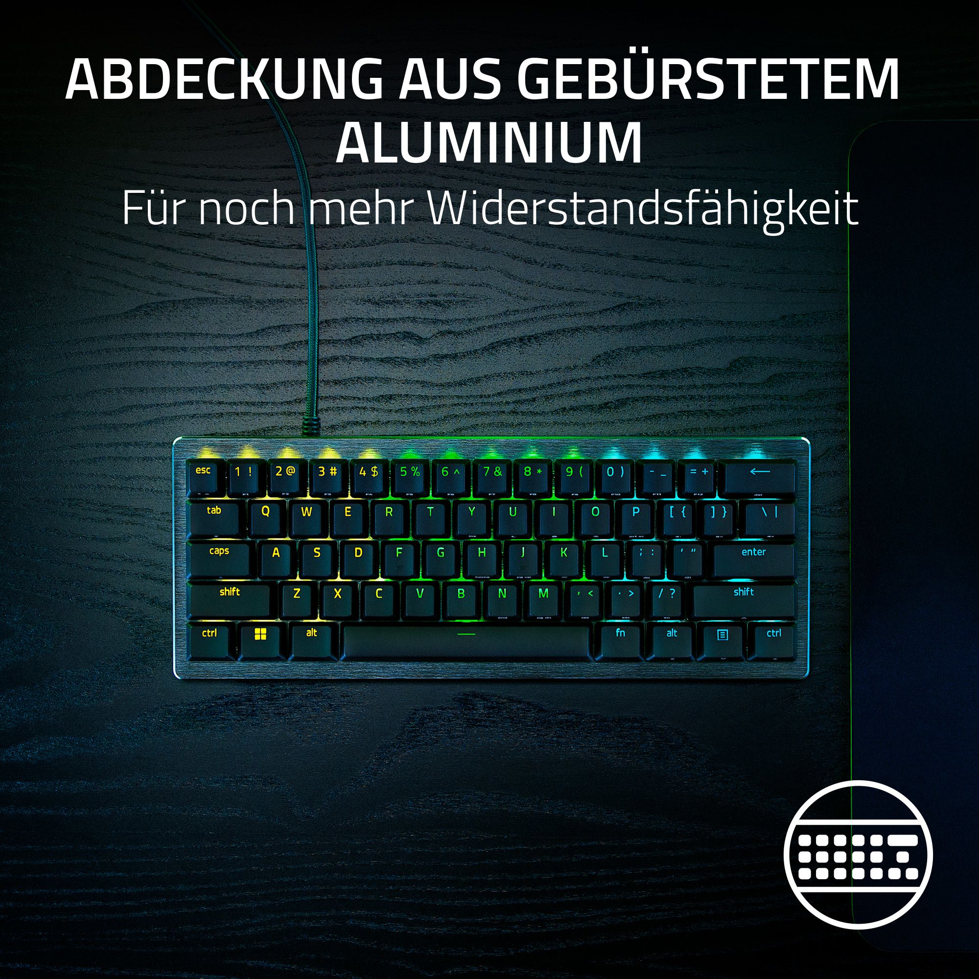 RAZER Huntsman V3 Pro Mini - 60% Analog-Optisches E-Sports Gaming Keyboard