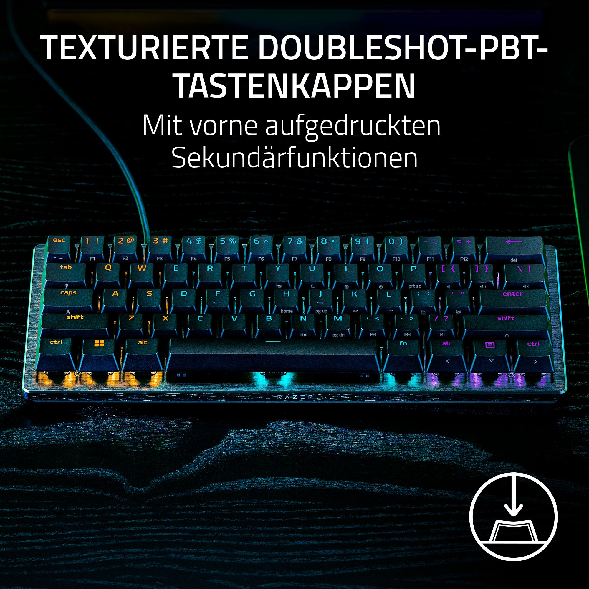 RAZER Huntsman V3 Pro Mini - 60% Analog-Optisches E-Sports Gaming 