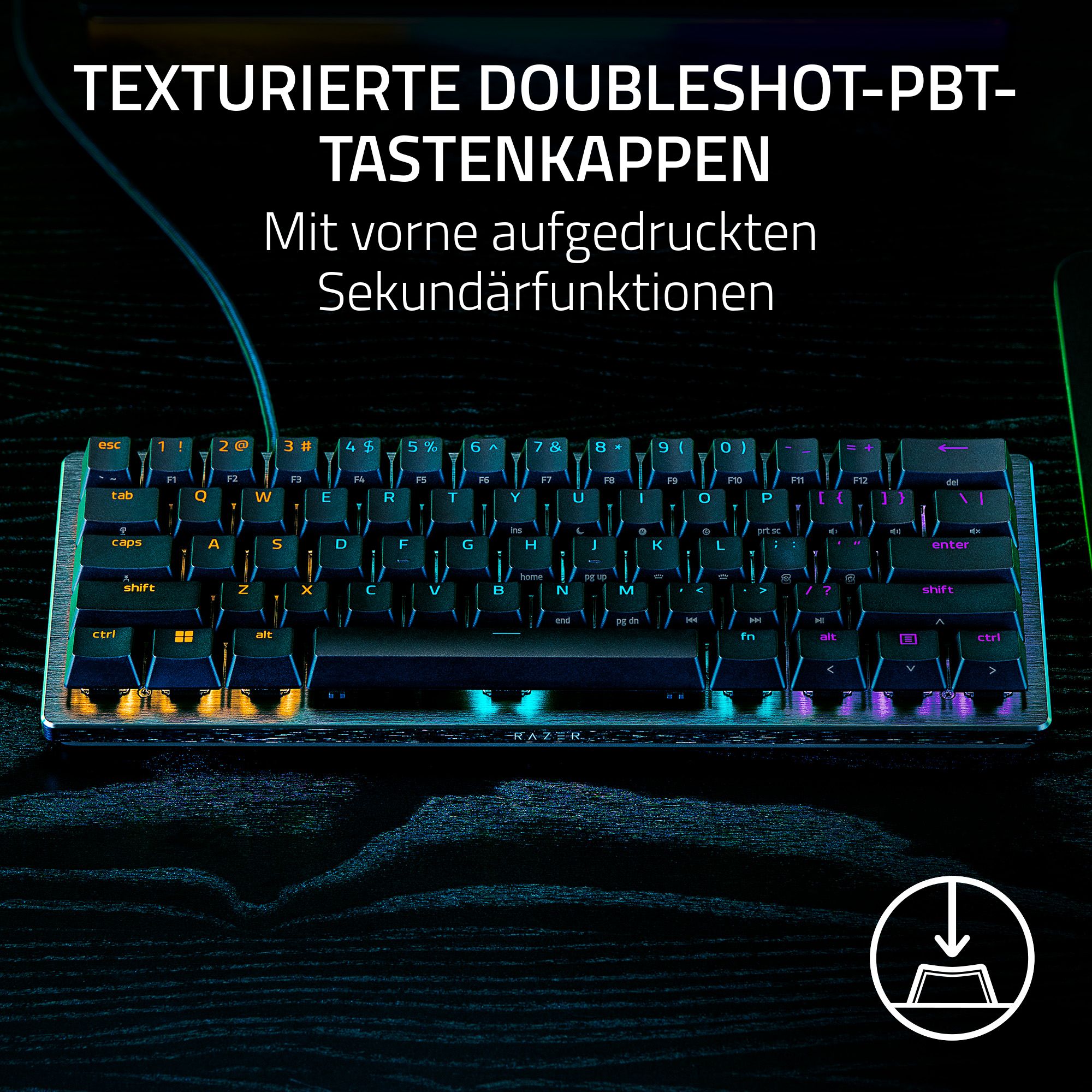 RAZER Huntsman V3 Pro Mini - 60% Analog-Optisches E-Sports Gaming Keyboard