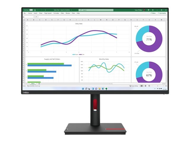 Lenovo ThinkVision T32h-30 80cm (31,5") 16:9 WQHD IPS Monitor HDMI/DP/USB-C Hv