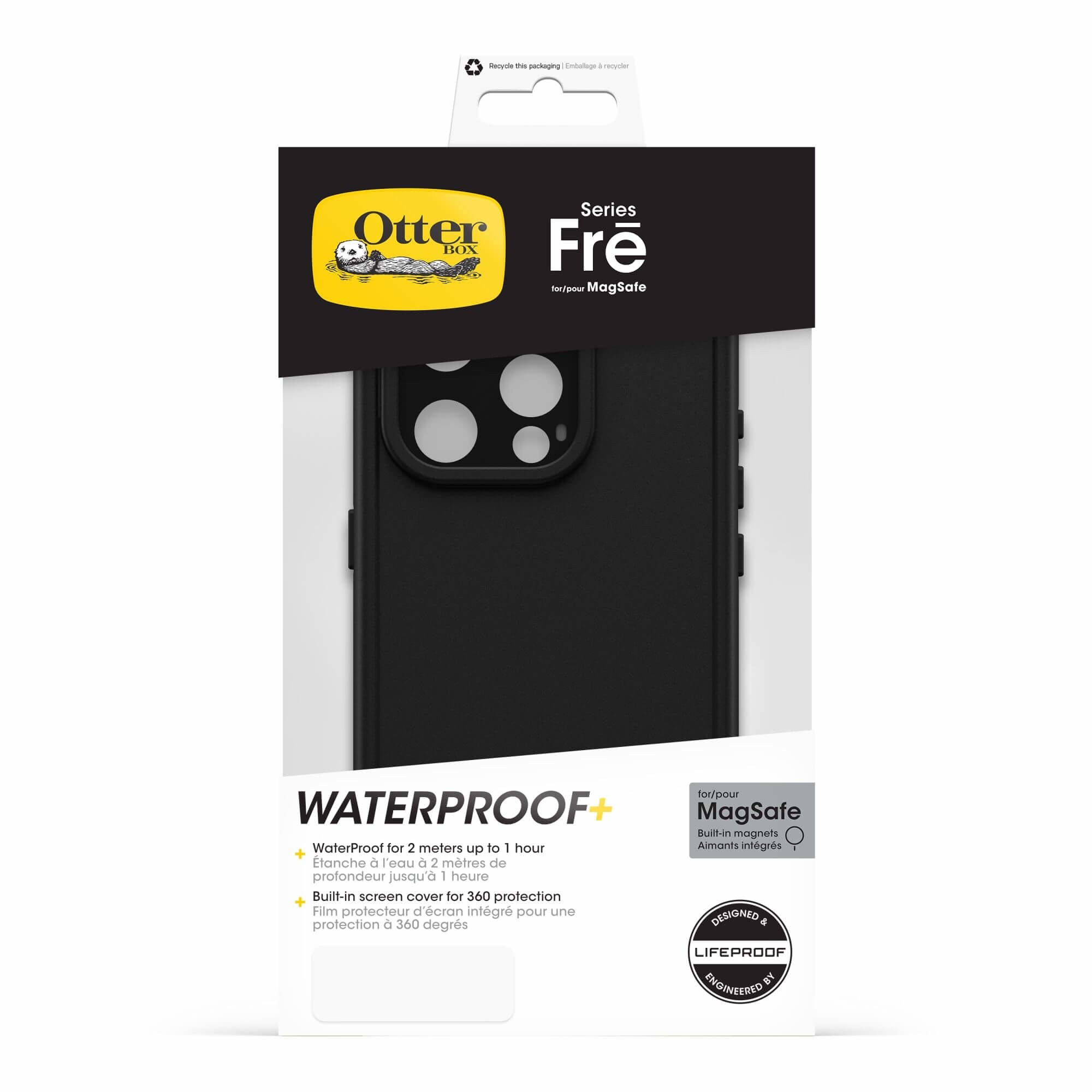 OtterBox Fre MagSafe Case Apple iPhone 15 Pro Schwarz