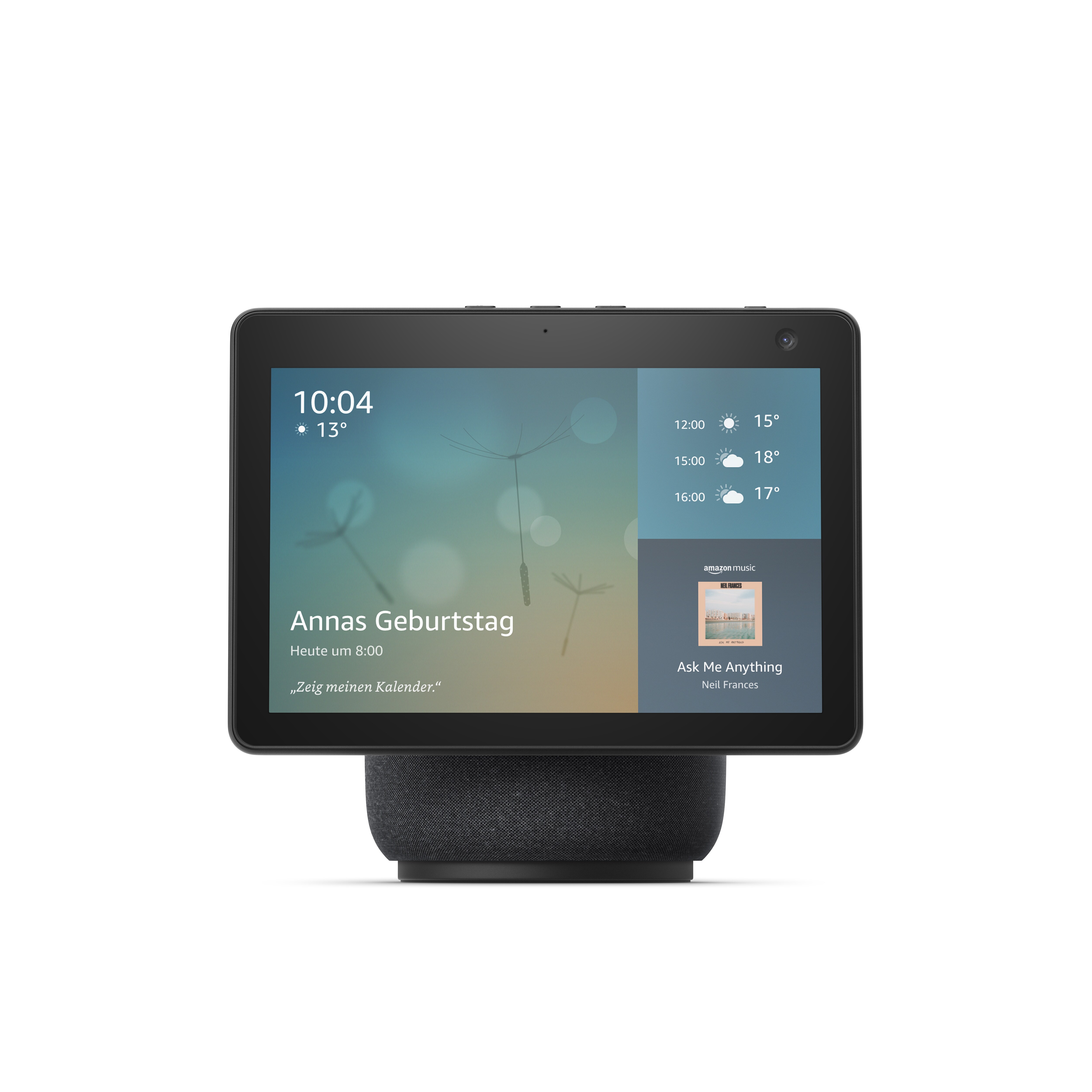 Amazon Echo Show 10 (3. Gen) Hochauflösendes Smart Display mit Bewegungsfunktion