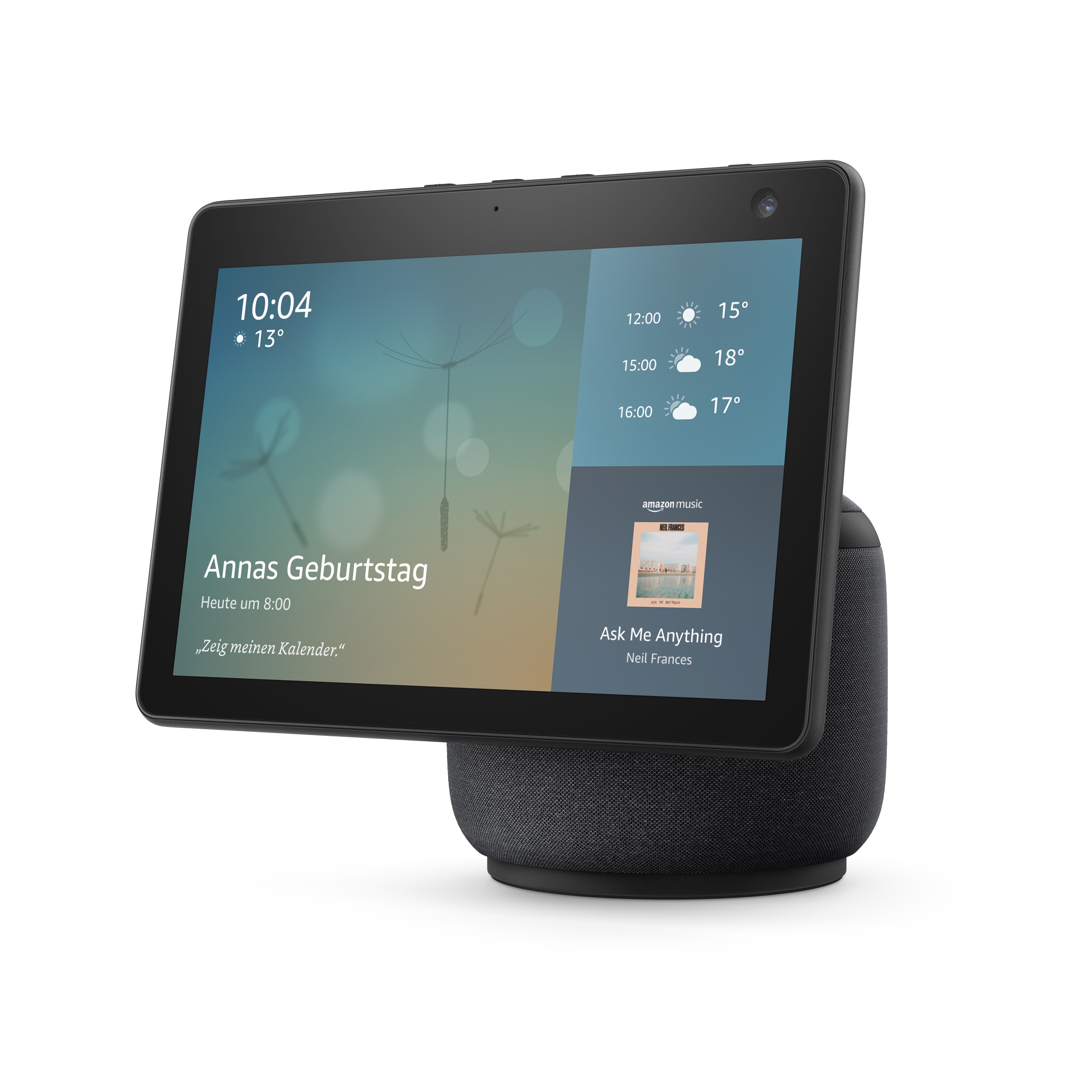 Amazon Echo Show 10 (3. Gen) Hochauflösendes Smart Display mit Bewegungsfunktion