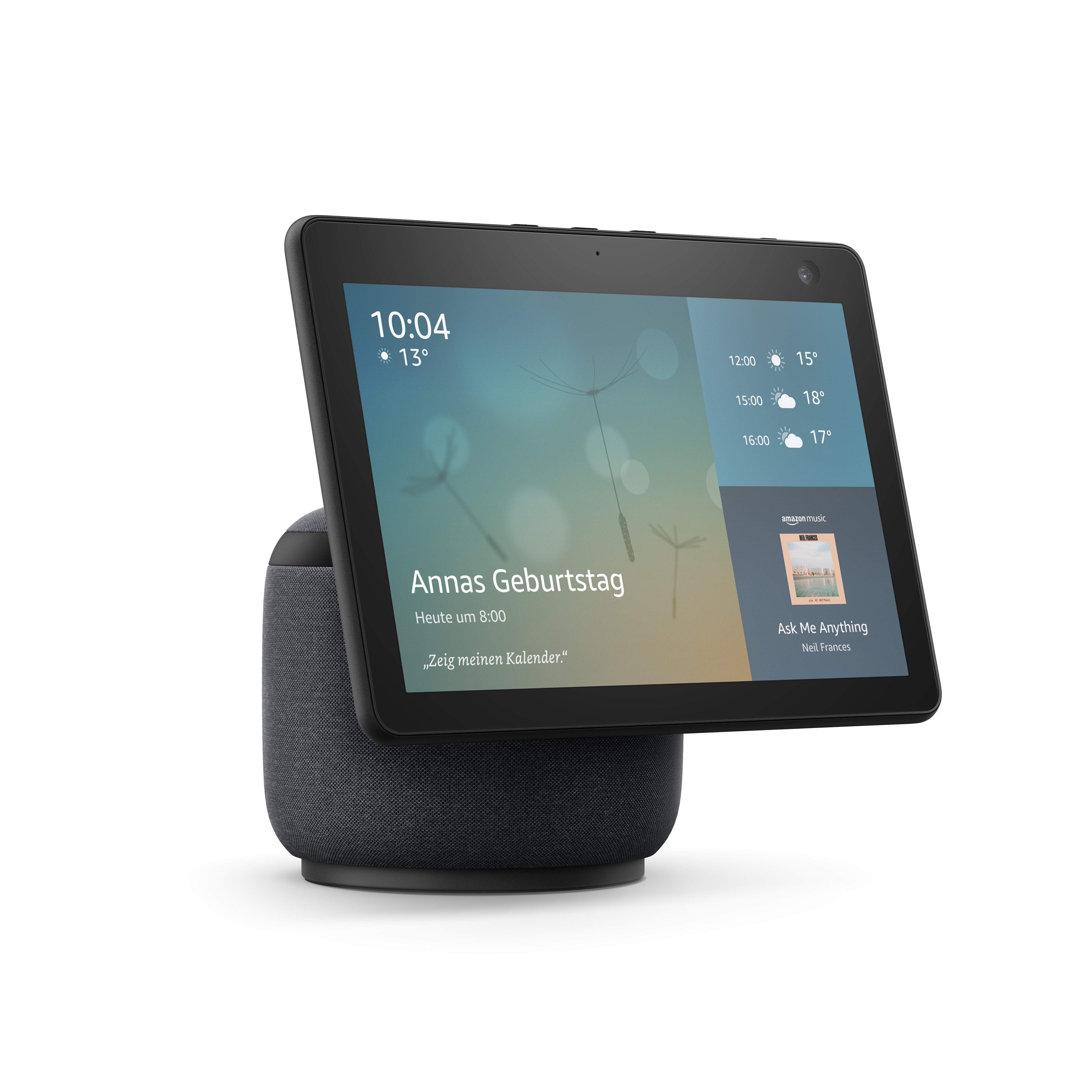 Amazon Echo Show 10 (3. Gen) Hochauflösendes Smart Display mit Bewegungsfunktion