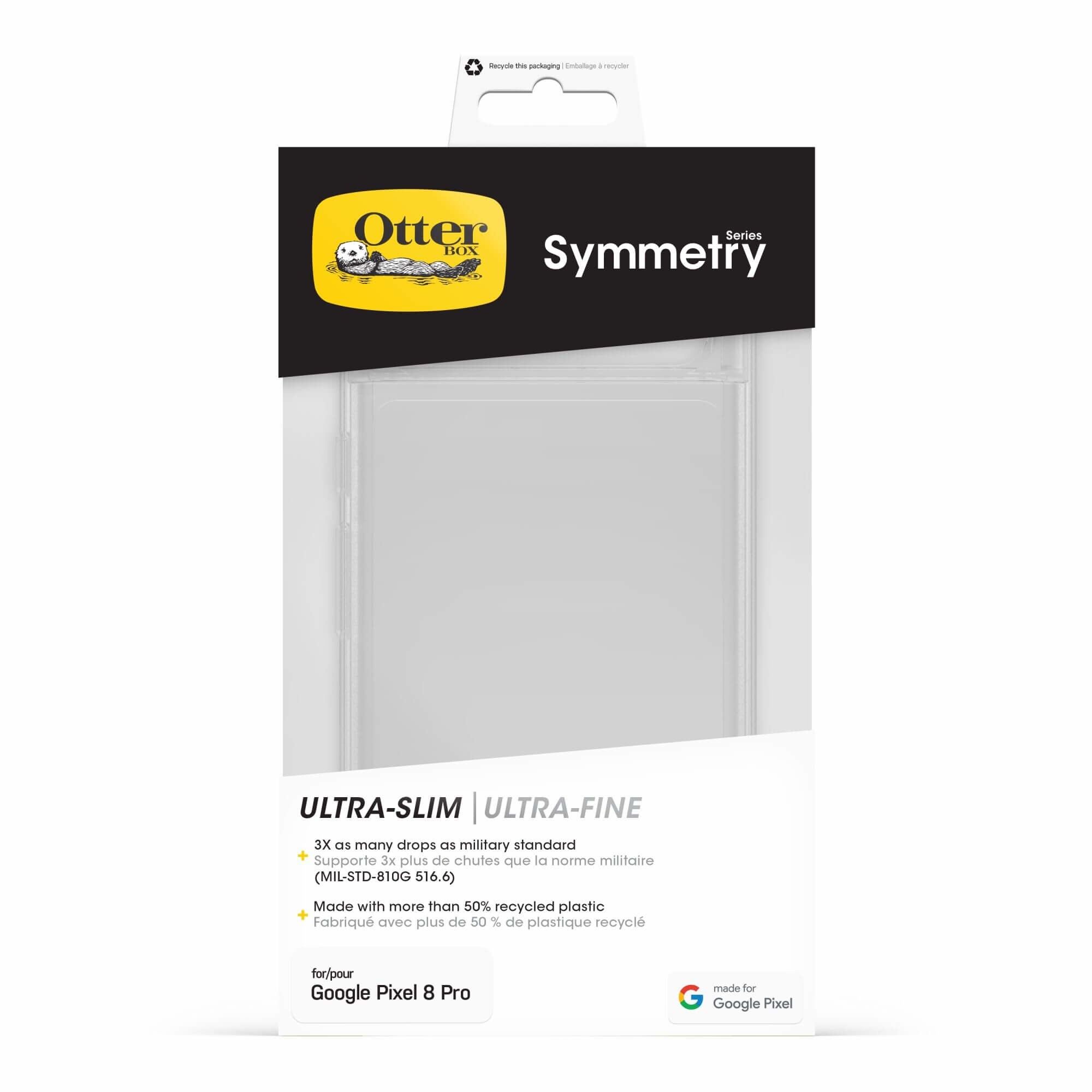 Otterbox Symmetry Series Case Google Pixel 8 Pro transparent