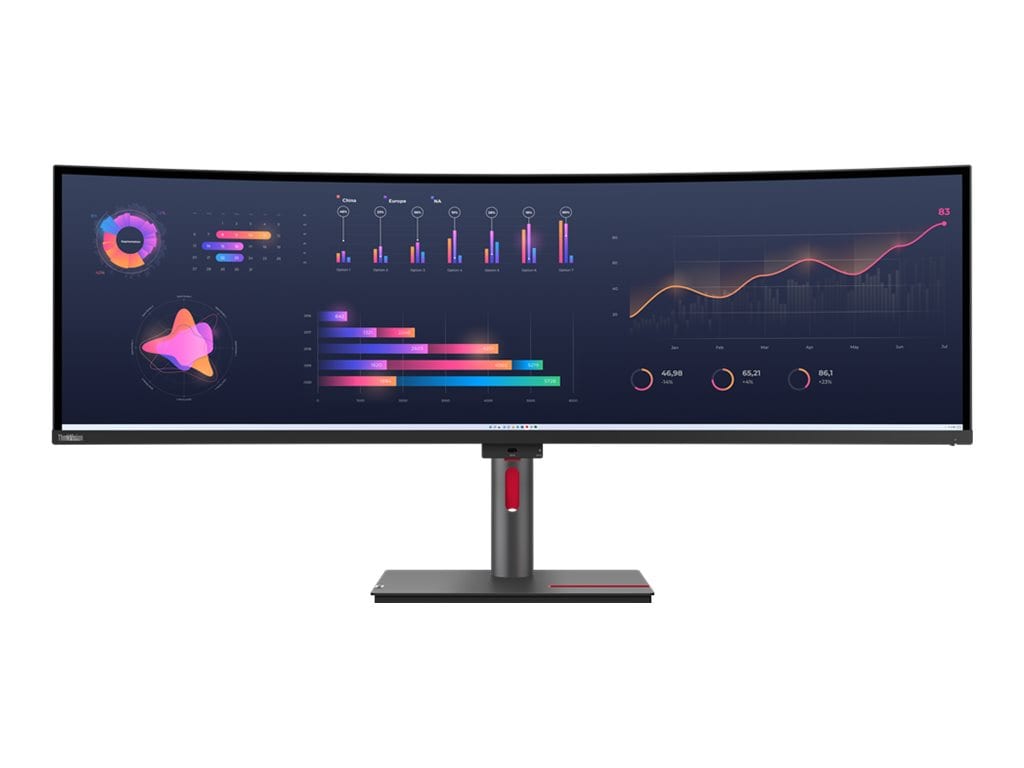 Lenovo ThinkVision P49w-30 124,5cm (49") DQHD 32:9 curved Monitor HDMI/DP/USB-C