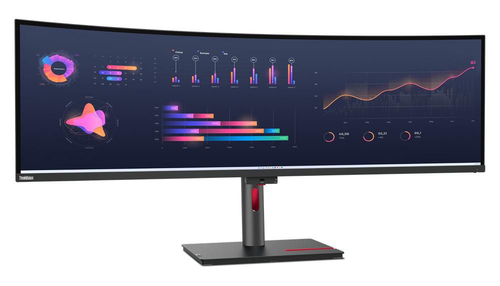 Lenovo ThinkVision P49w-30 124,5cm (49") DQHD 32:9 curved Monitor HDMI/DP/USB-C