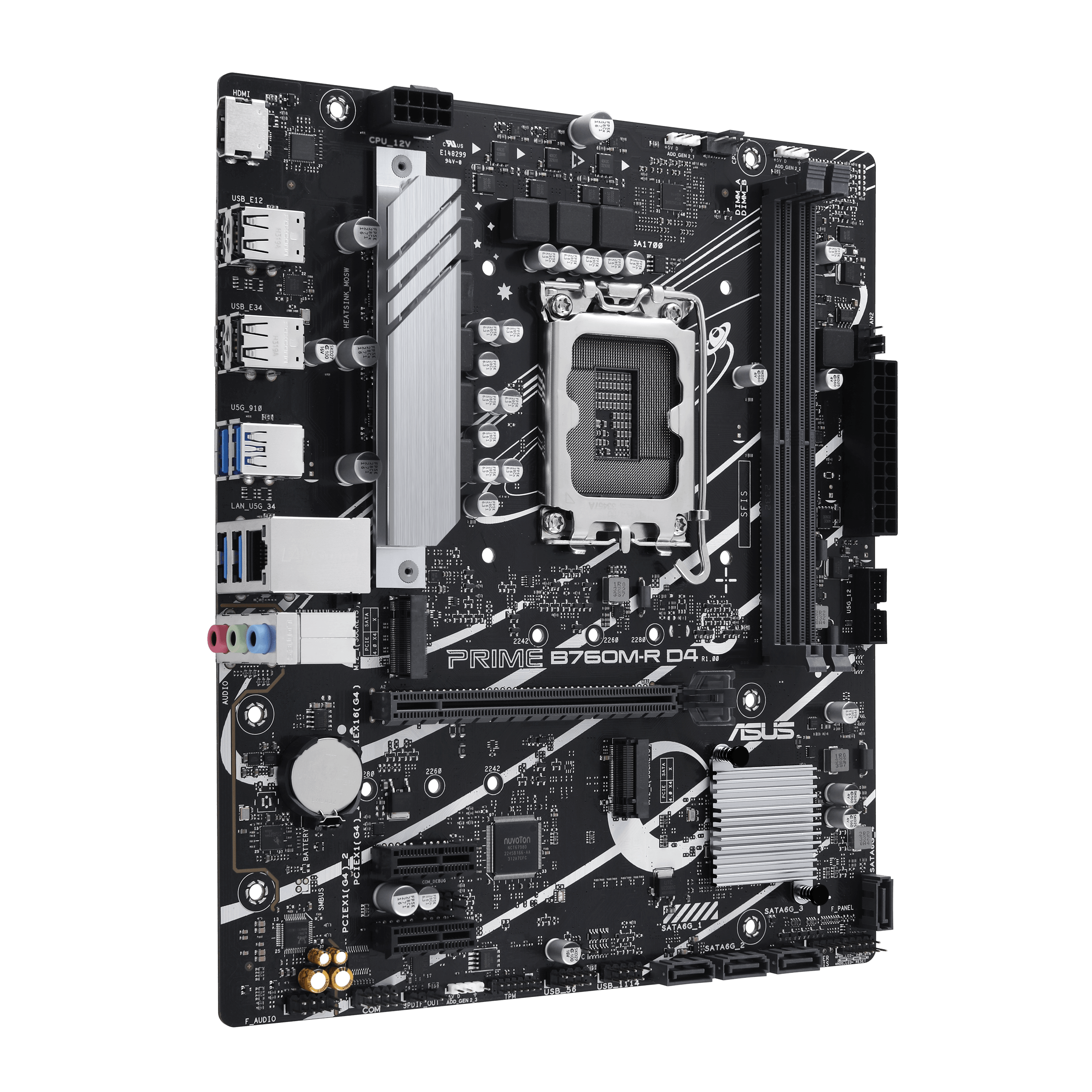 ASUS PRIME B760M-R D4 mATX Mainboard Sockel 1700 HDMI/USB-A