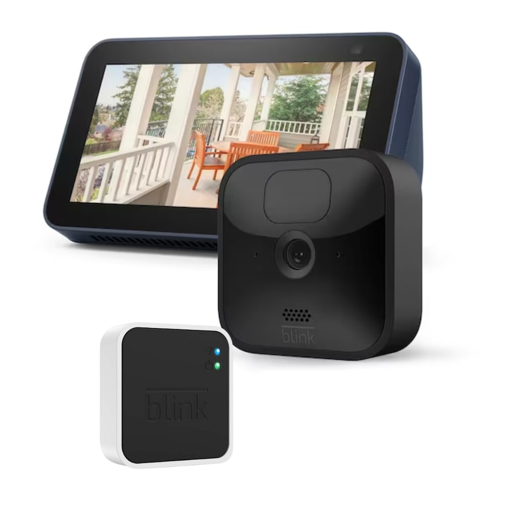 Blink Outdoor 1 Überwachungskamera mit Sync Module + Amazon Echo Show 5